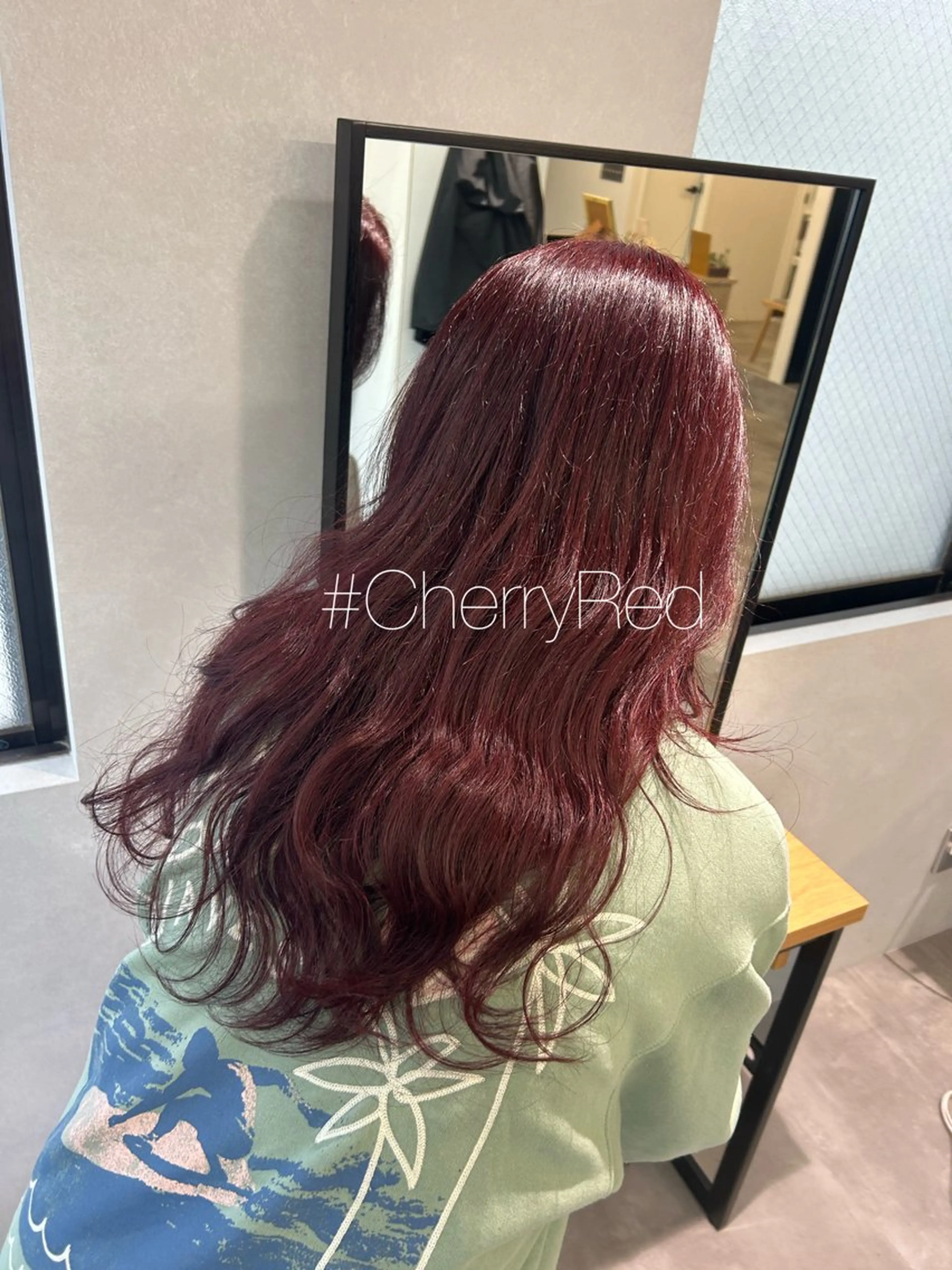 ロング カラー レッドカラー カット ヘアカラー 暖色･似合わせカラー (廣石沙英🎀)のヘアスタイル