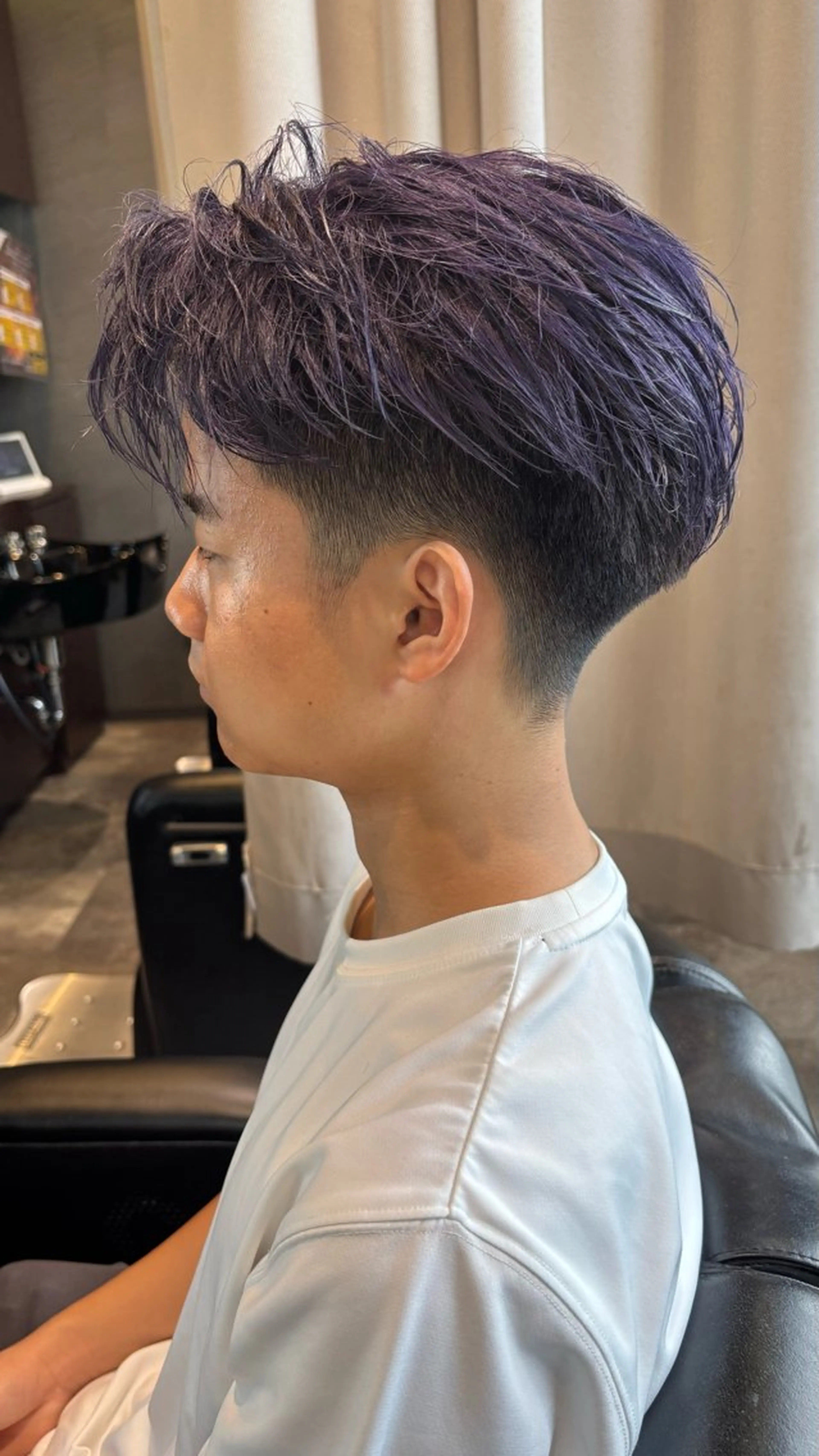 ショート カラー カット ヘアカラー 鼎一真ハイトーン/ パーマ/何でも屋さんのヘアスタイル