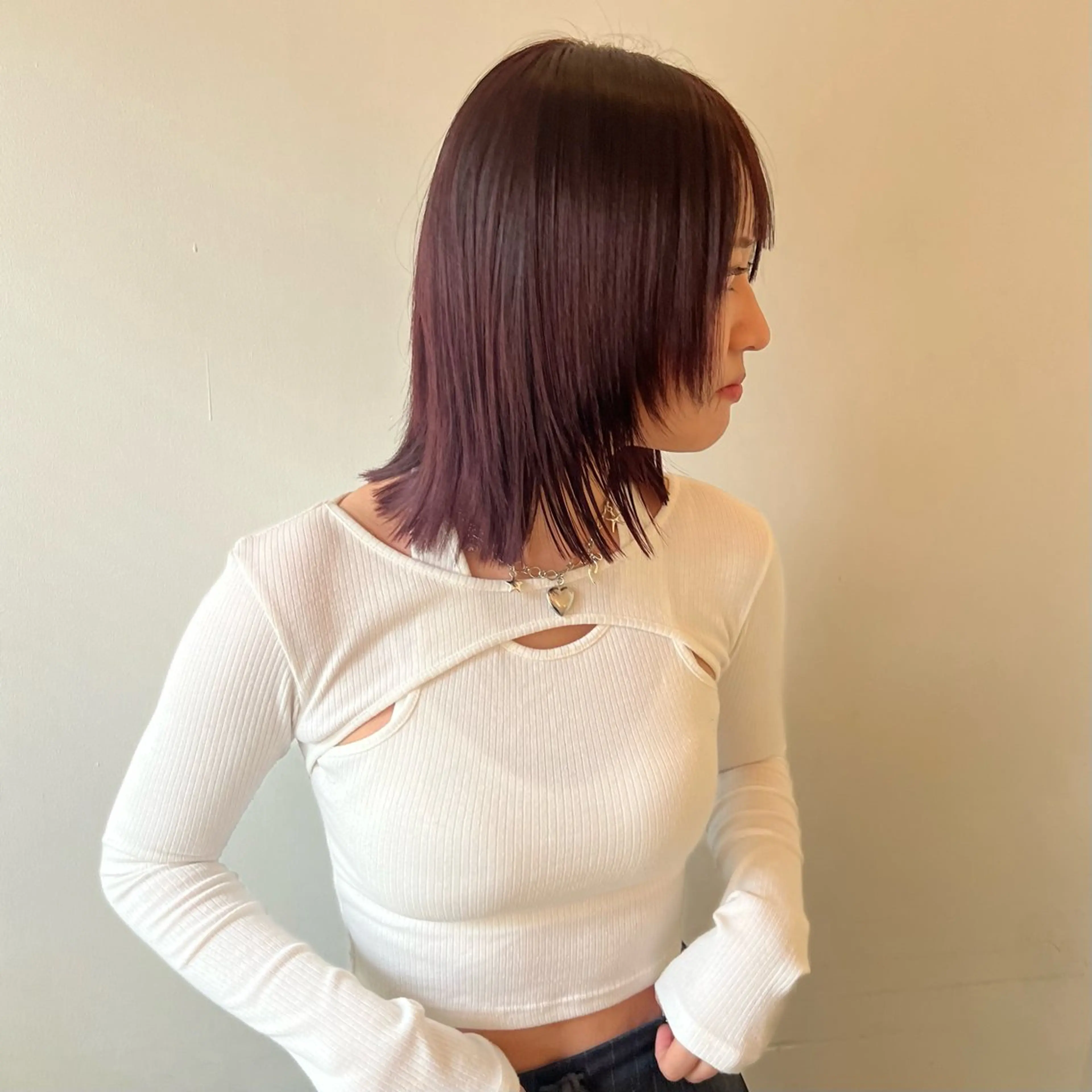 ミディアム カラー レッドカラー ヘアカラー MARIKA 透明感 / 透け感ヘア🪄のヘアスタイル