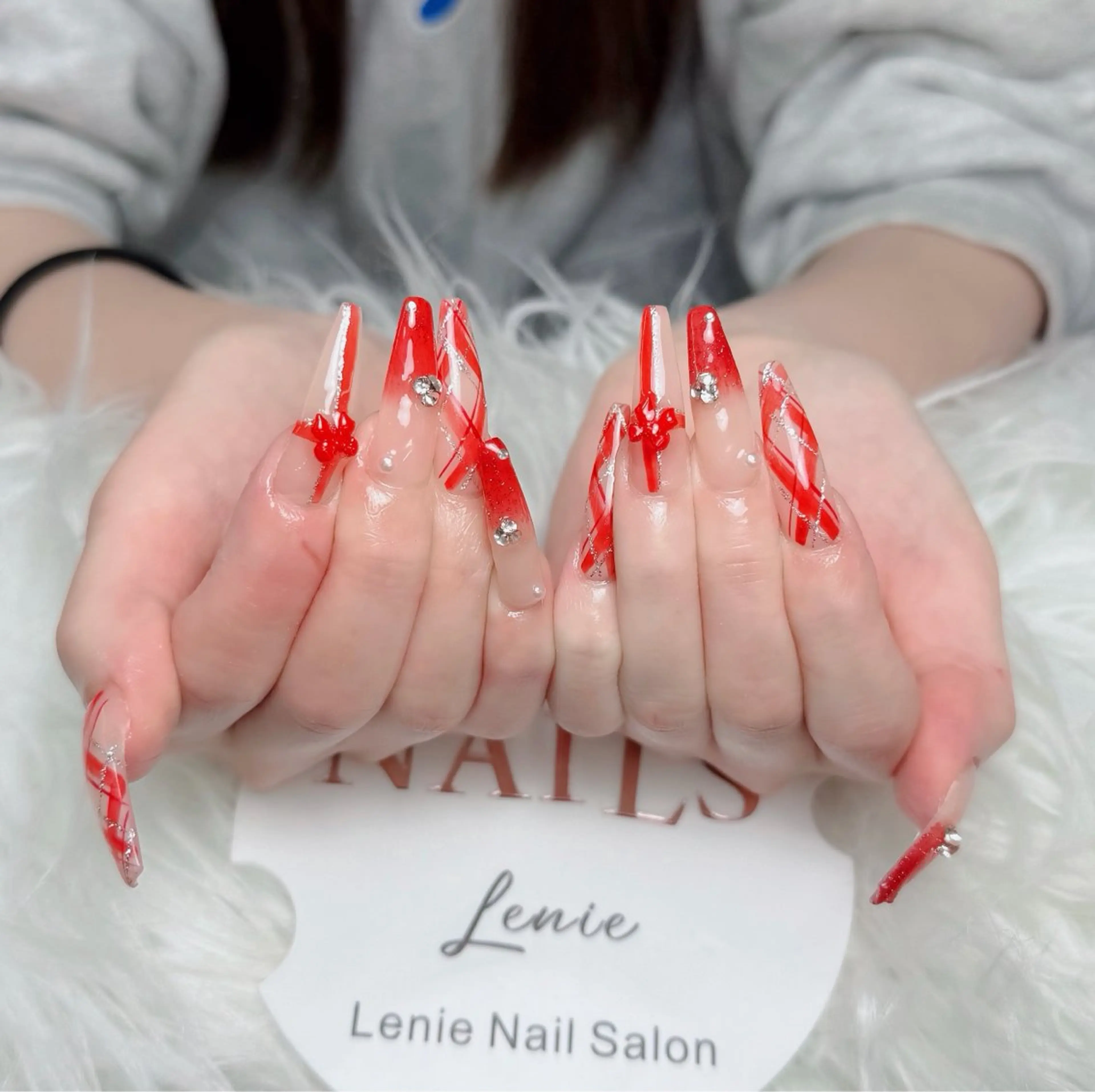 ネイル アートネイル フレンチネイル ジェルネイル 韓国ネイル マグネットネイル ハンドネイル Lenie Nail Okuboのネイルデザイン