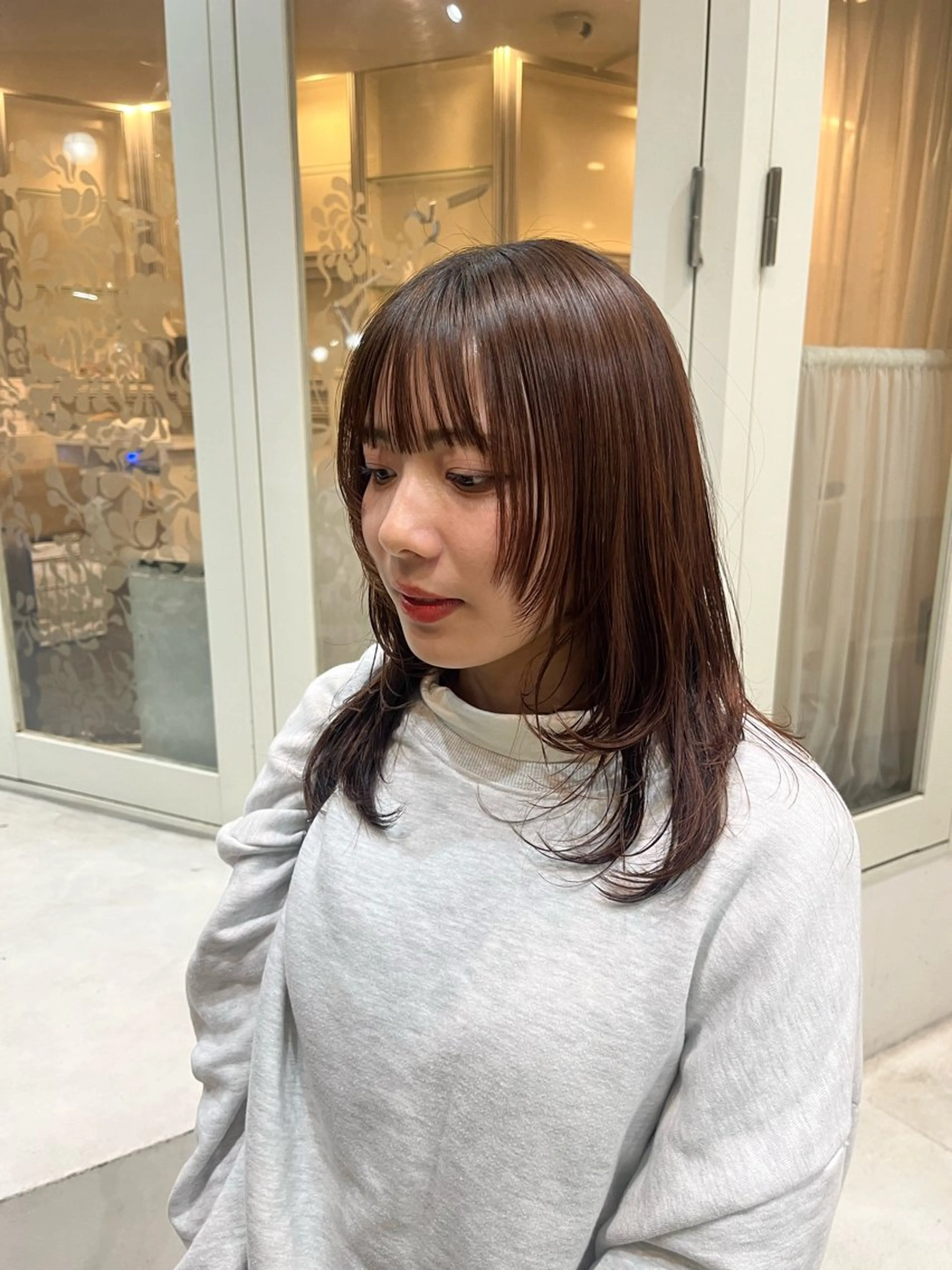 ミディアム レイヤーカット /ゆうのヘアスタイル