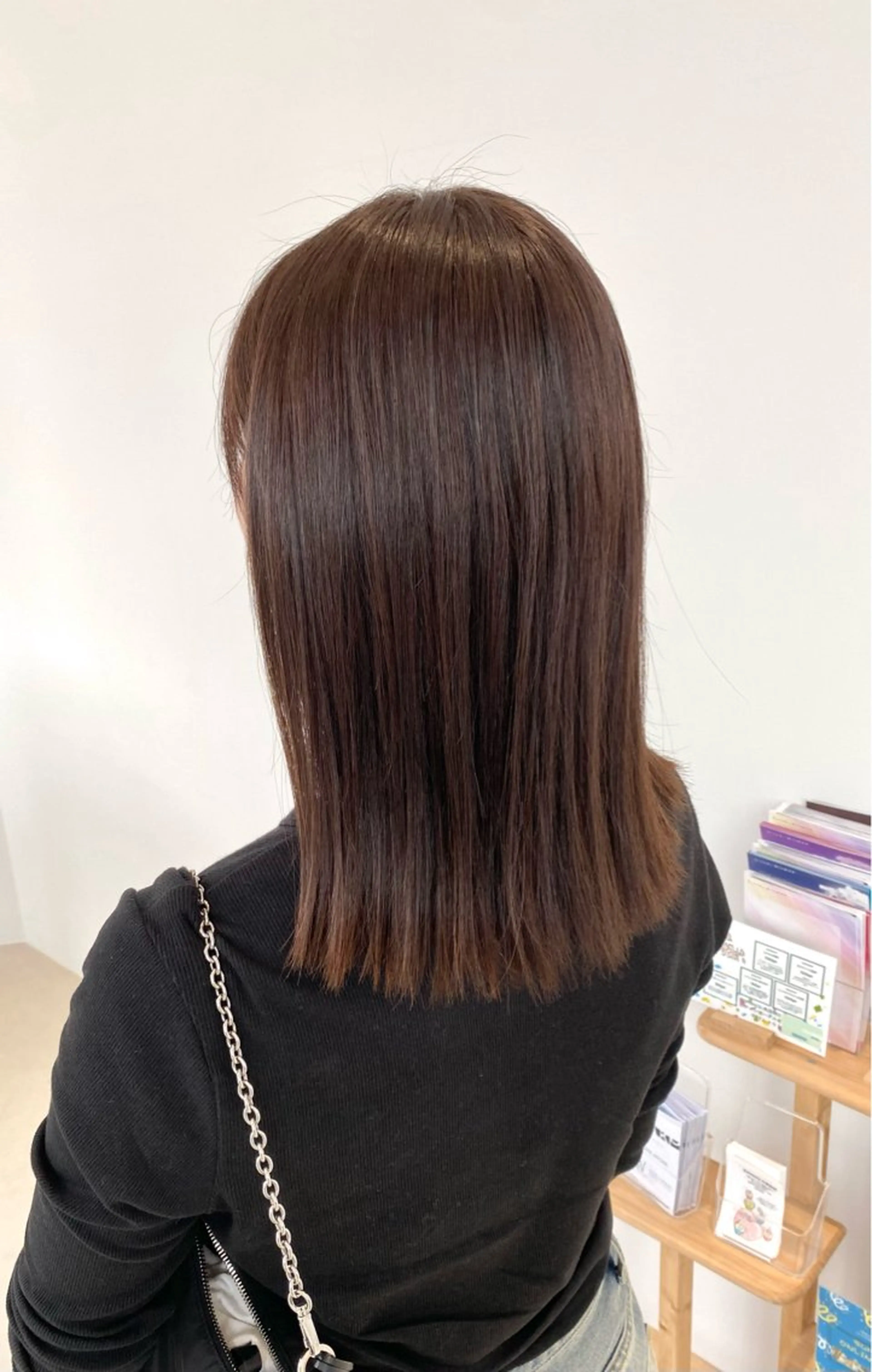 ミディアム カラー ブラウンカラー ナチュラルブラウン シェアサロンR所属・川合 勇気のヘアスタイル