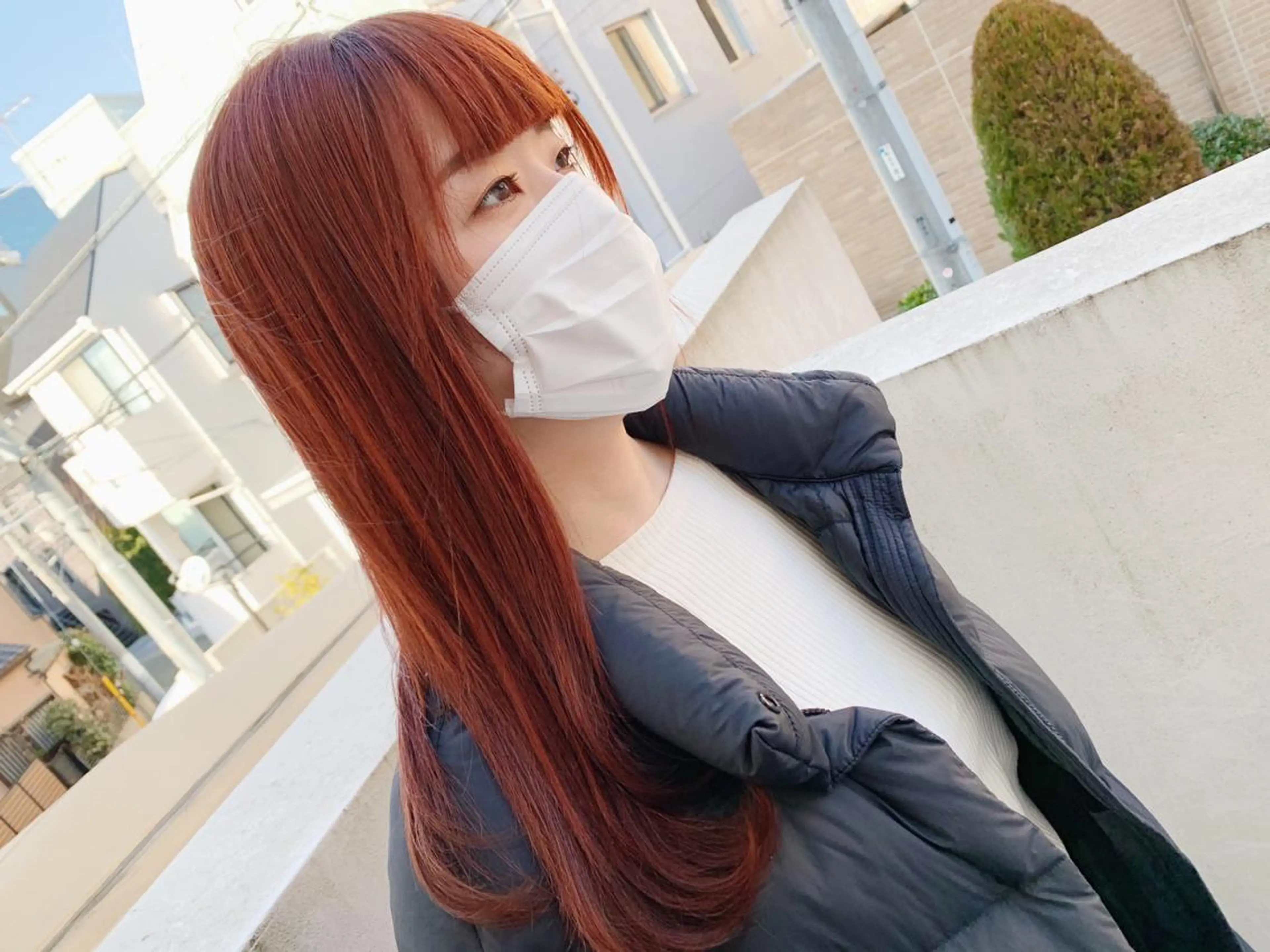 セミロング カラー タカハシ ハヤトのヘアスタイル