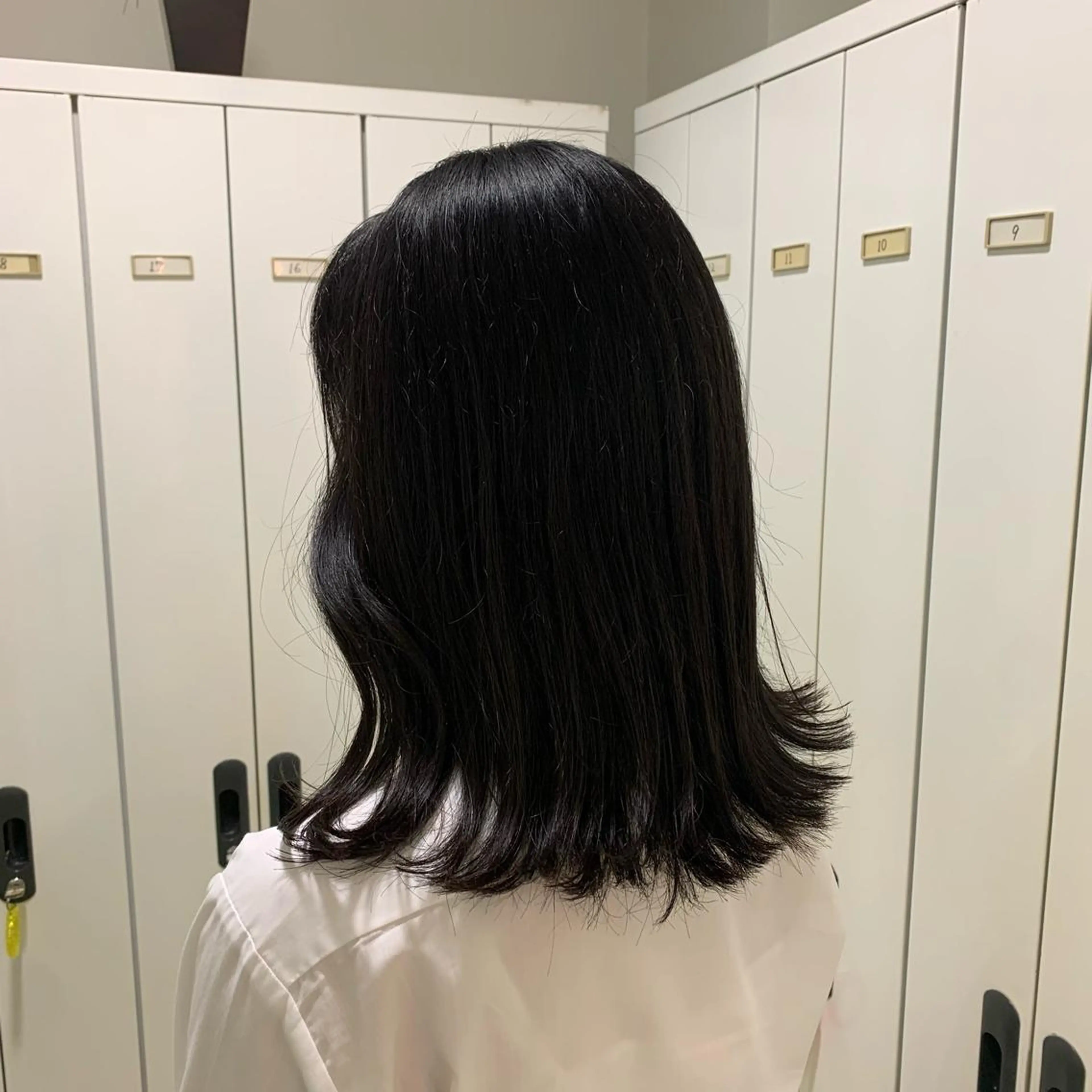 セミロング 顔周りカット 外ハネヘア ぷつっとボブ/ちゅる ピンク/mika☆のヘアスタイル