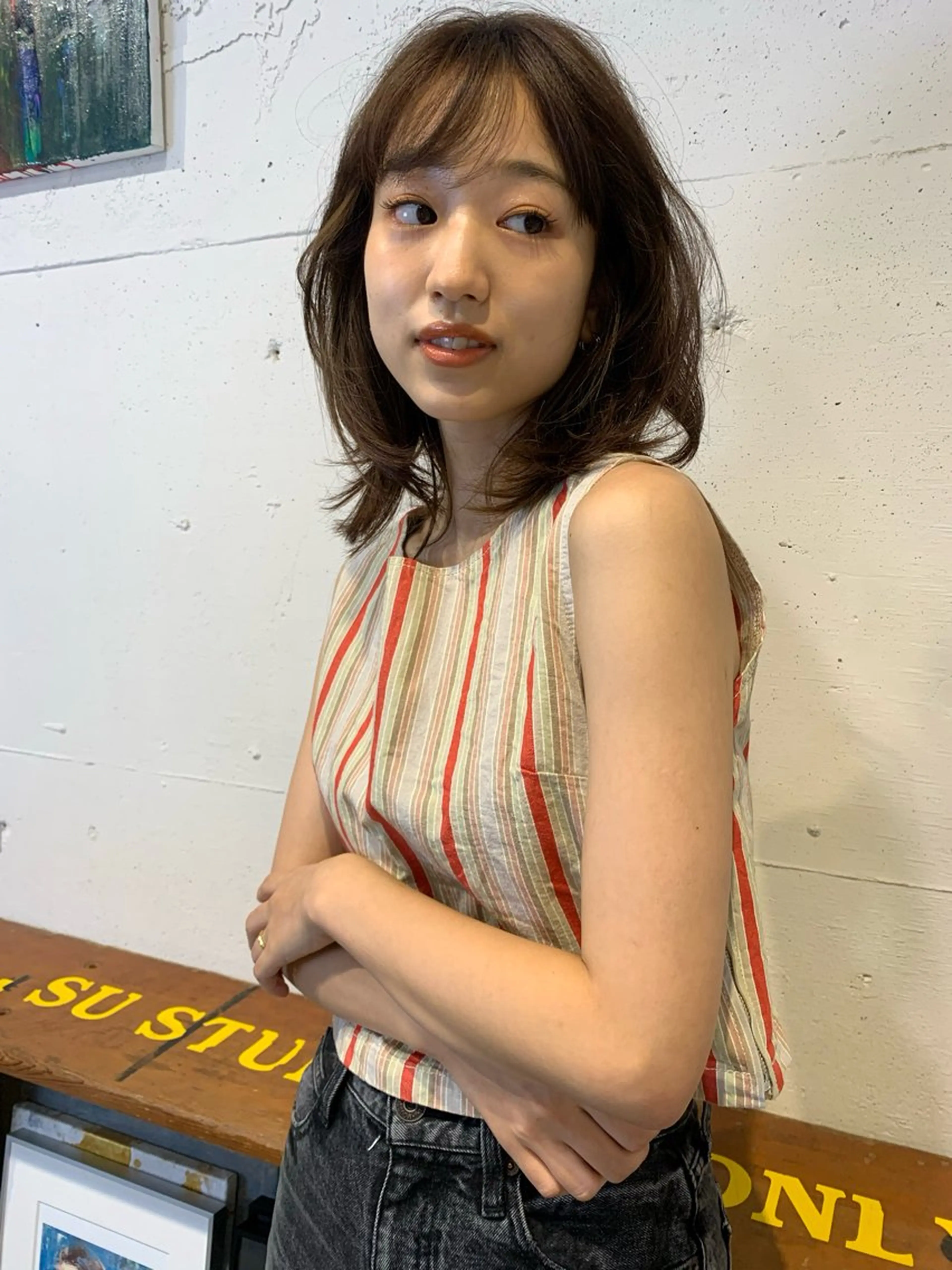 ミディアム カラー レイヤーカット 【takk】 ナカヤママサヨシのヘアスタイル