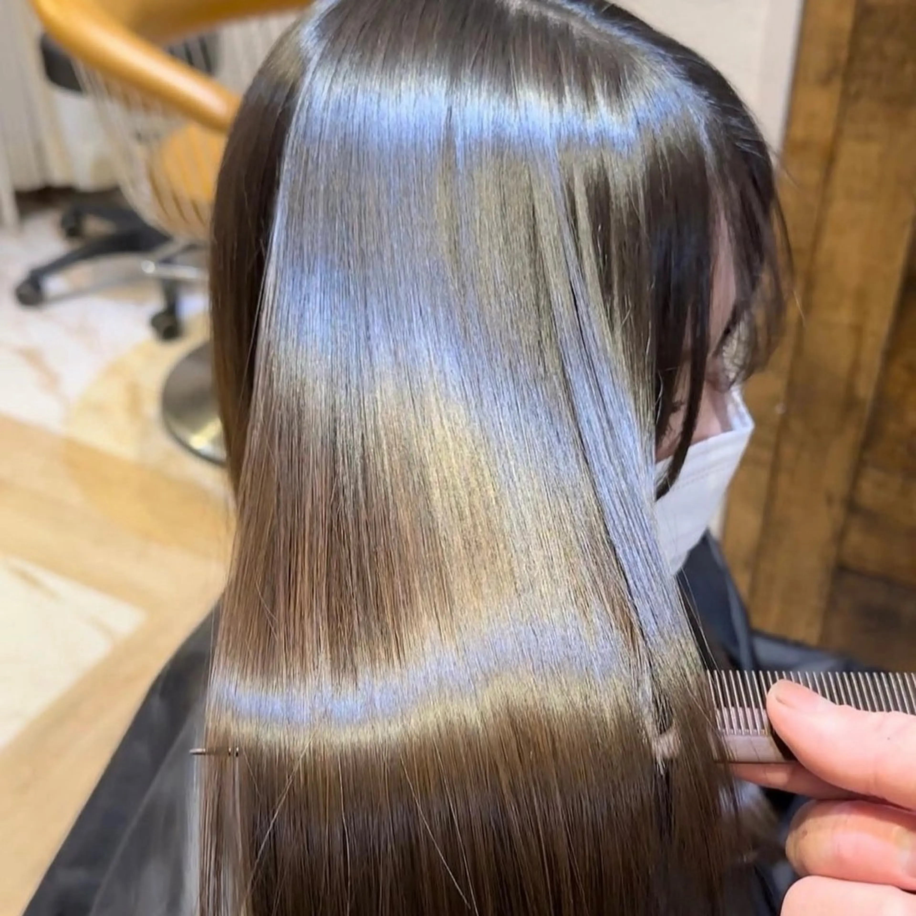 ロング パーマ 髪質改善 縮毛矯正 鈴木 太玖馬のヘアスタイル