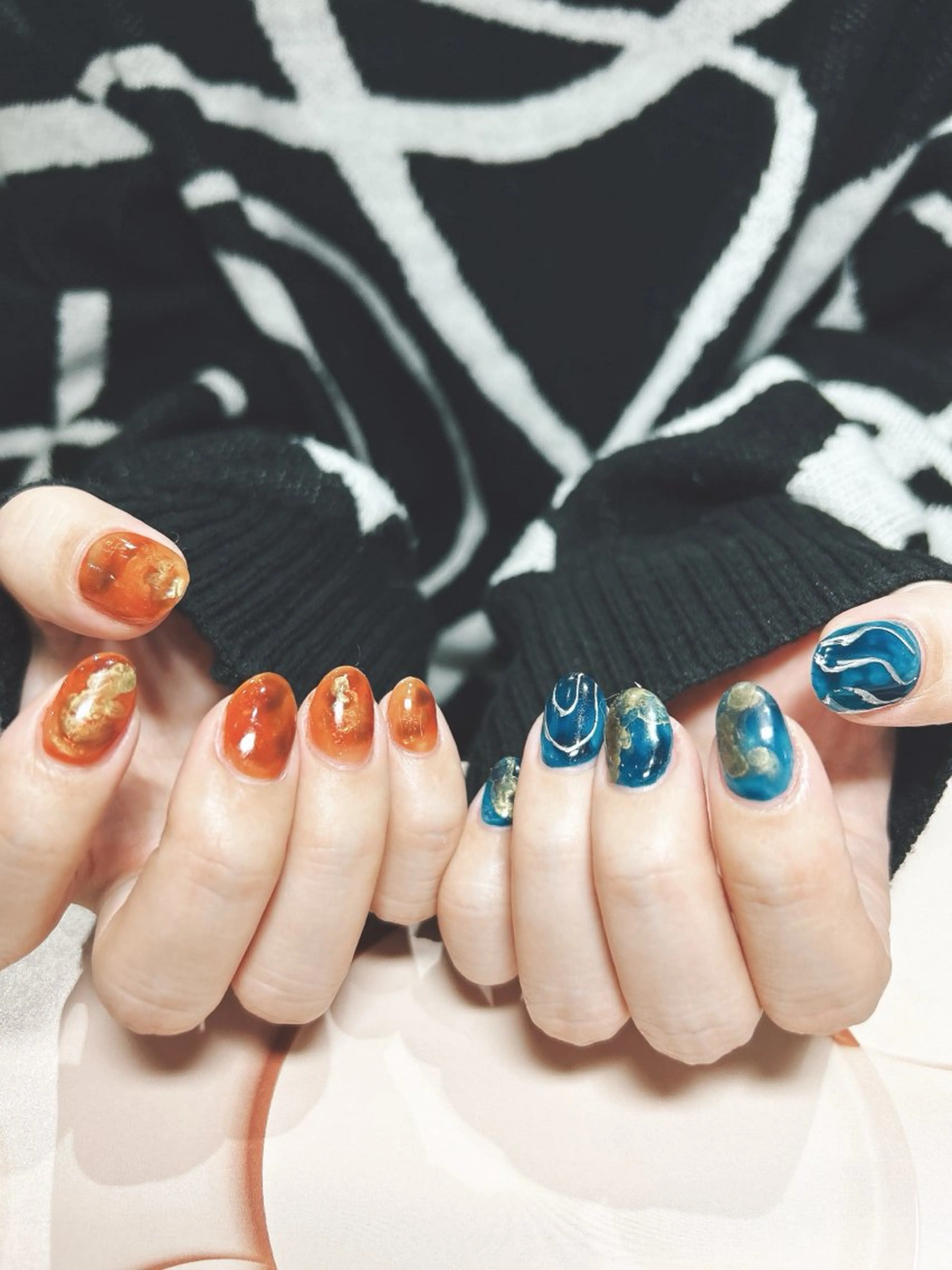 ネイル ニュアンスネイル ハンドネイル 吉野✨ ネイルデザイナー✨のネイルデザイン