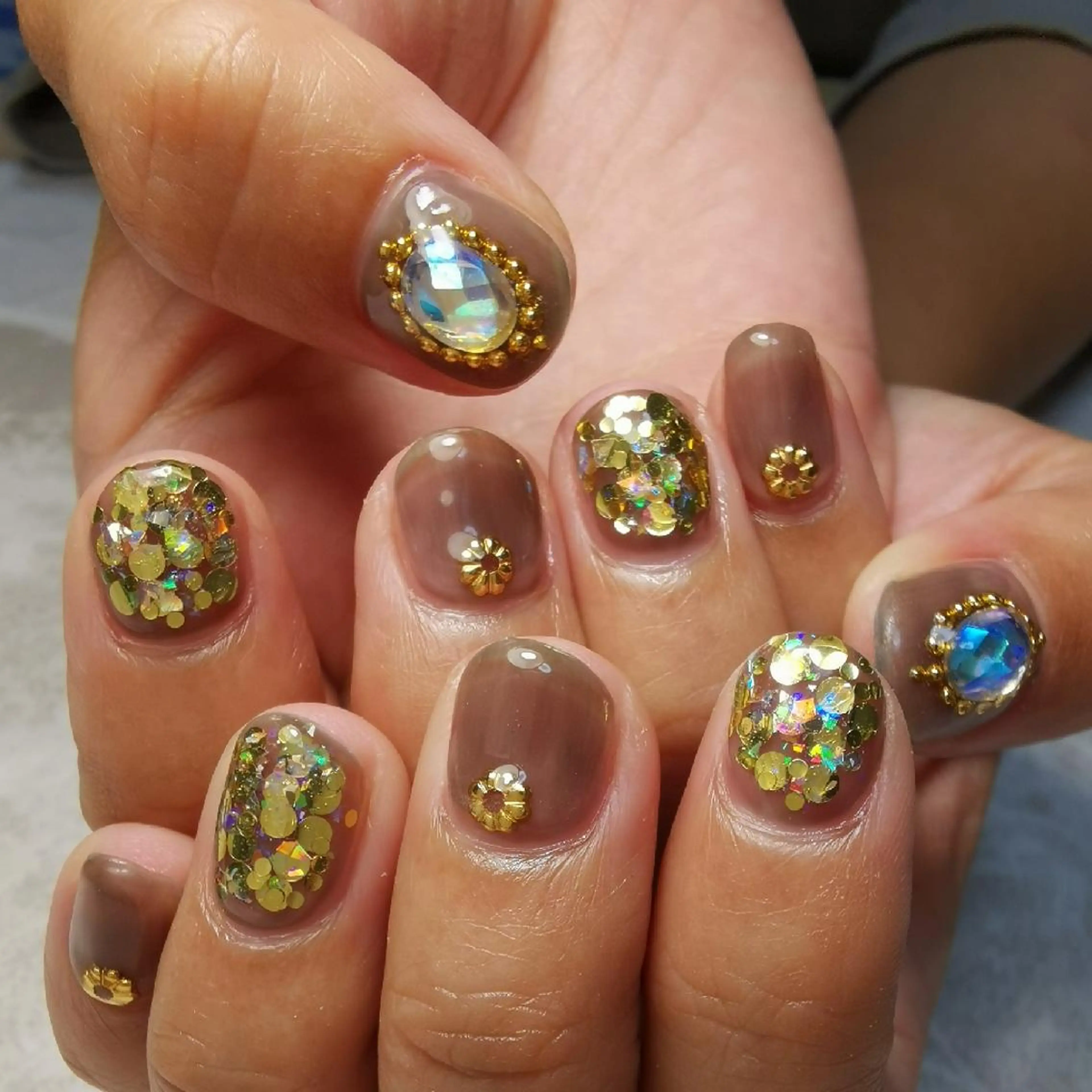 ネイル クリアネイル 持ち込み ハンドネイル reve あやののネイルデザイン