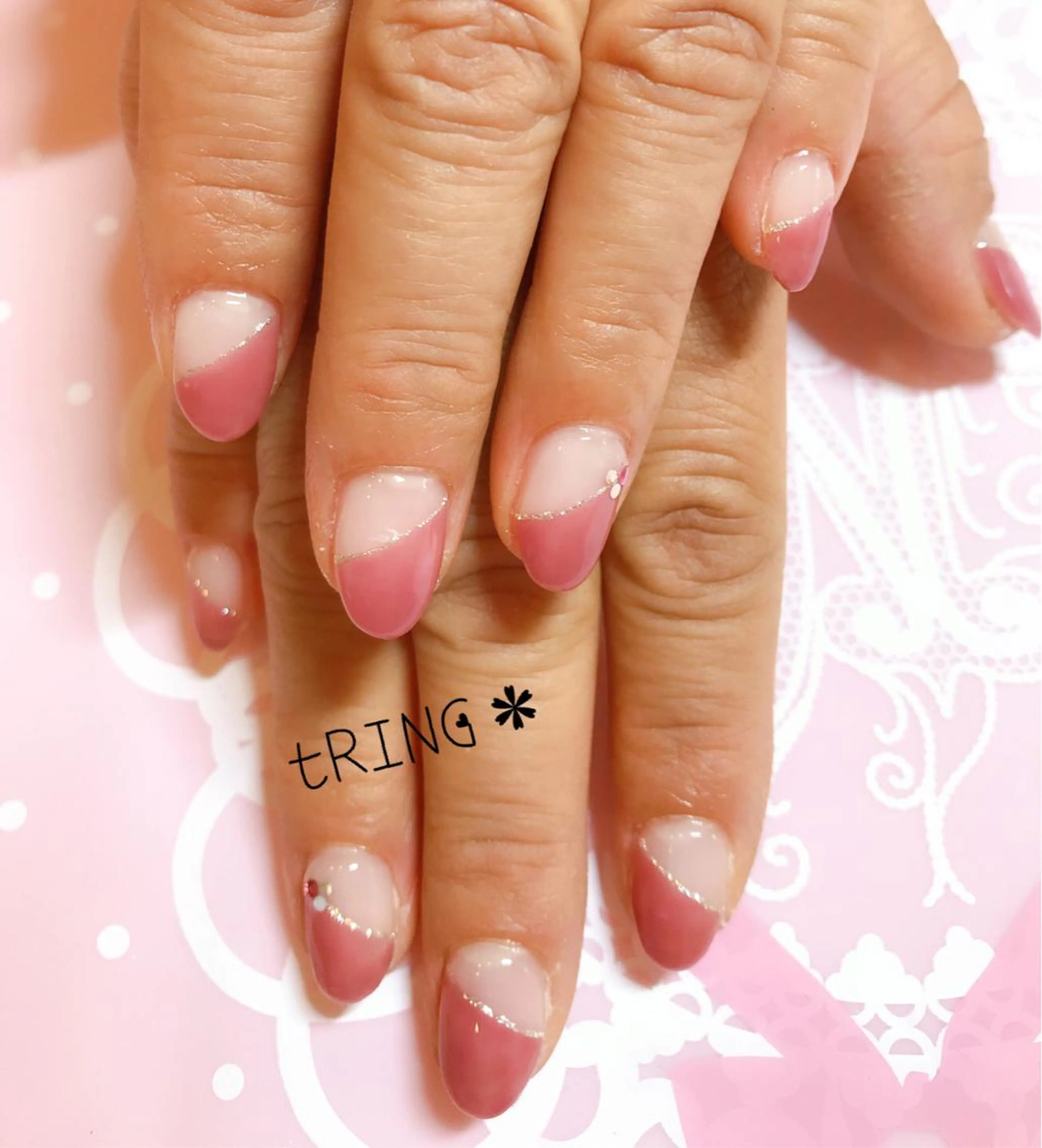ネイル ハンドネイル tRING＊ しいの木台のネイルデザイン
