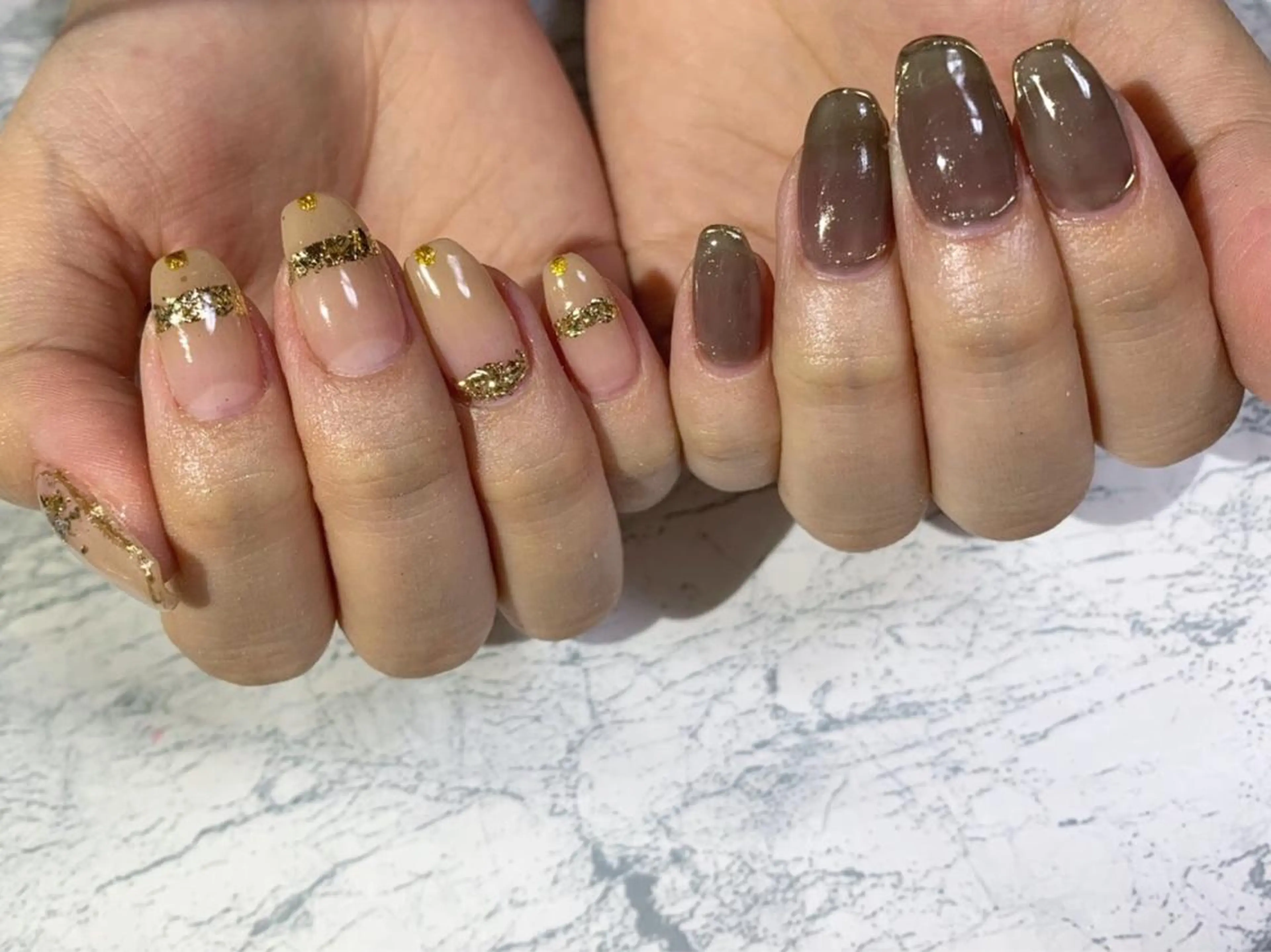 ネイル フットネイル ニュアンスネイル シンプルネイル 春ネイル 夏ネイル ネイル フフラ所属・nail fufla ♡yamane♡のネイルデザイン