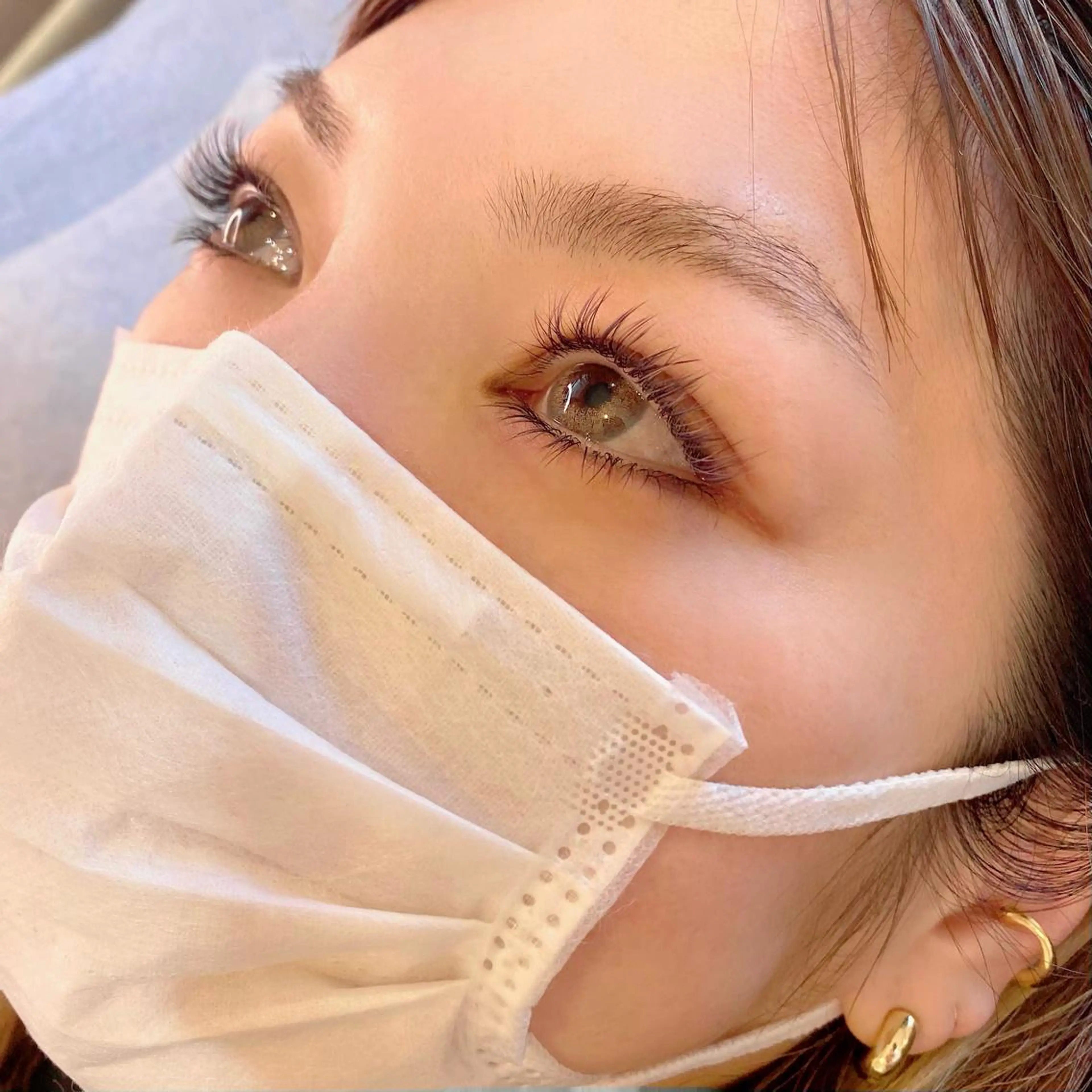 マツエク・マツパ フラットラッシュ 一重×まつ毛パーマ マツエク francesca eyelash所属・中島 顕子のマツエク・マツパデザイン