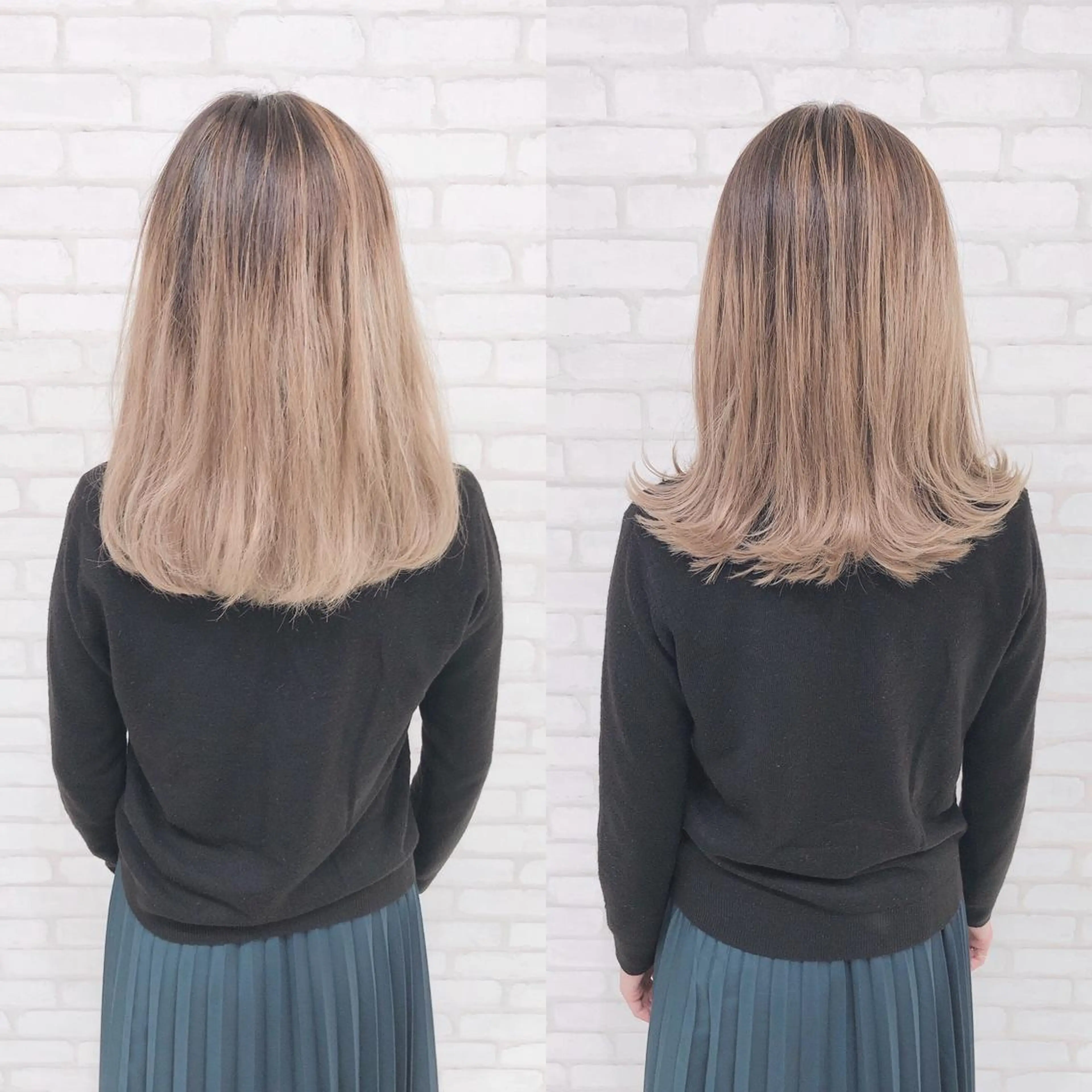 ミディアム アビリタ 警固のヘアスタイル