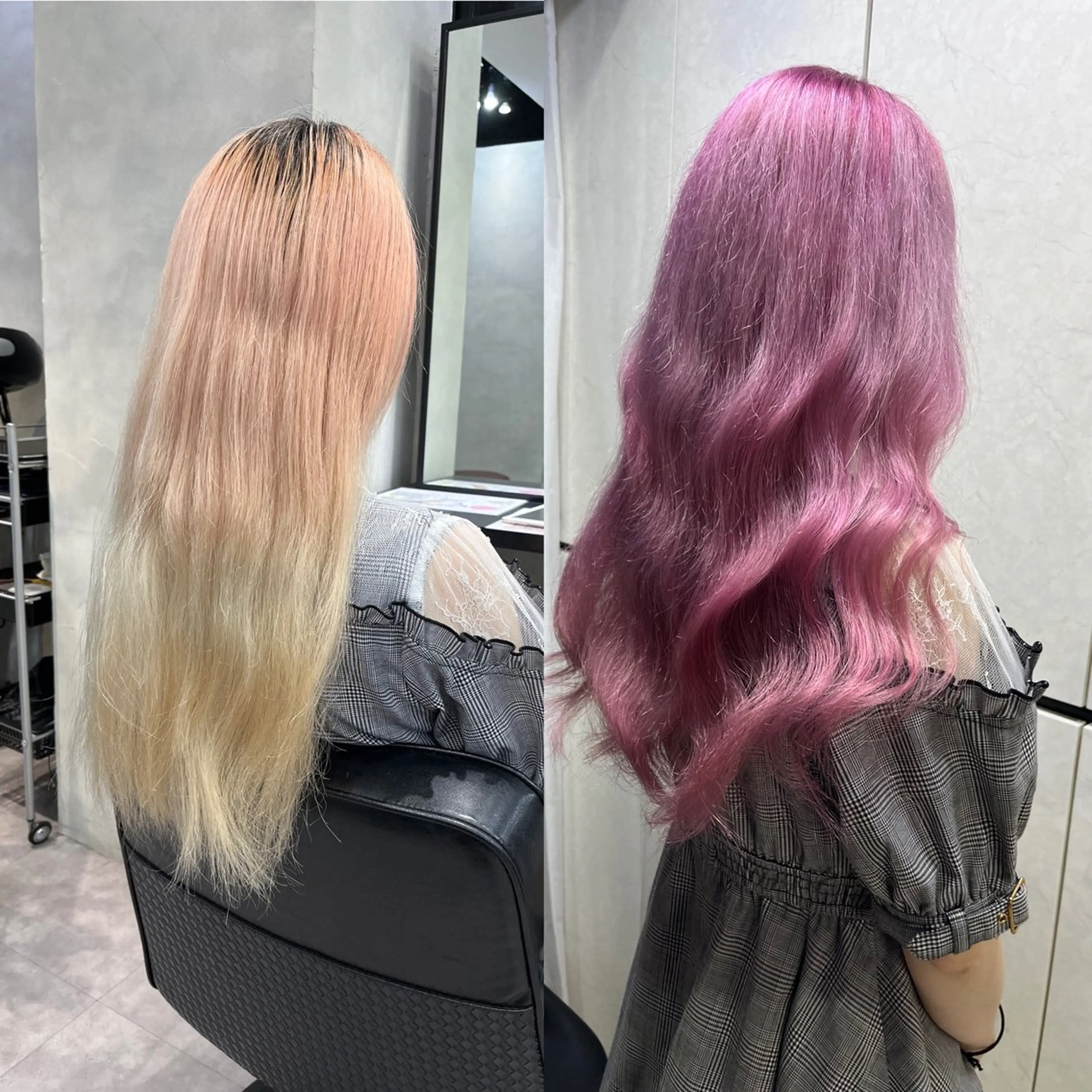 ロング 濱川響太レディース カットモデルのヘアスタイル