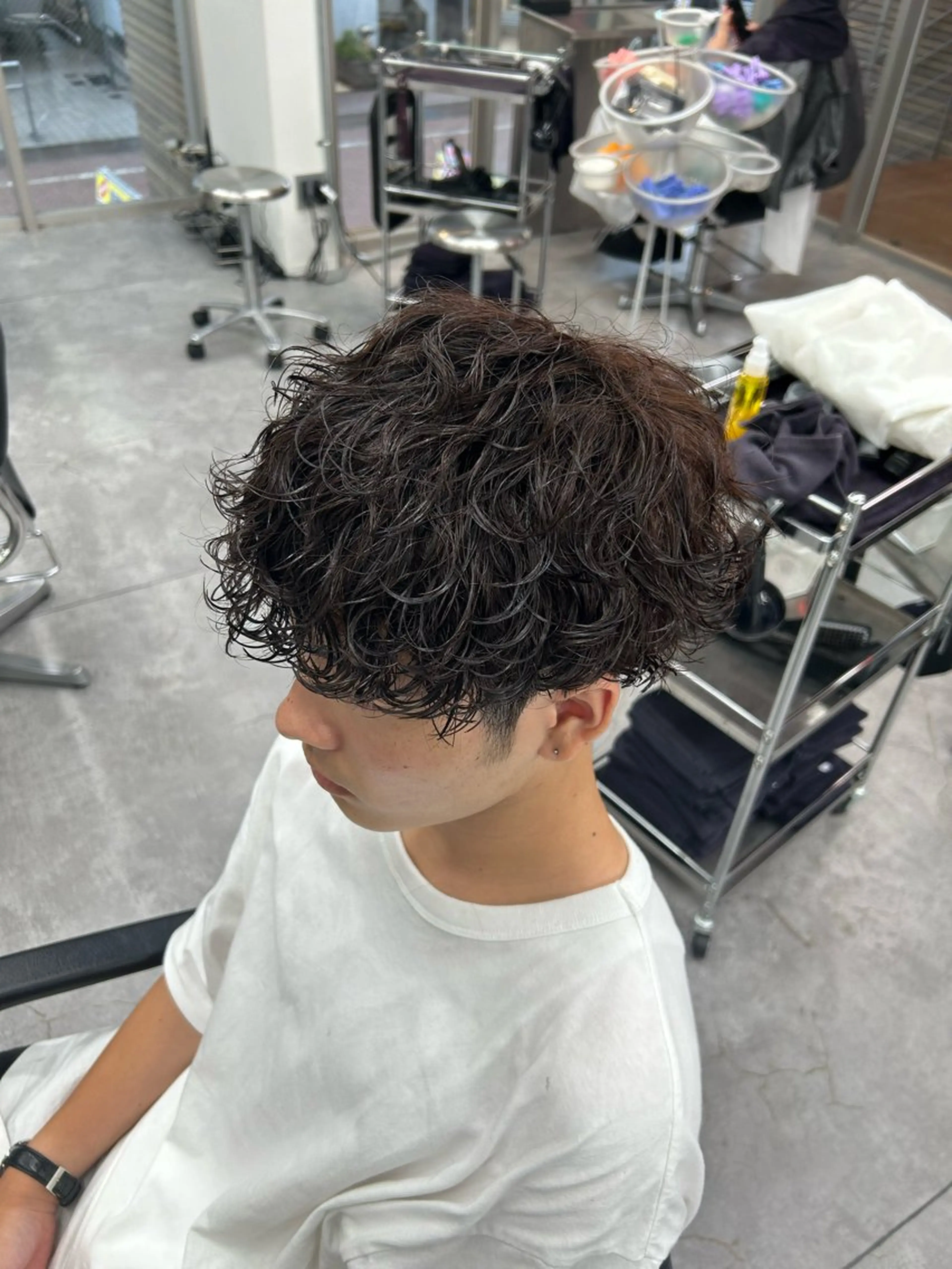 ショート カラー メンズ キッズ カット パーマ パーマ支持率No.1 ❤️‍🔥安成弾のヘアスタイル