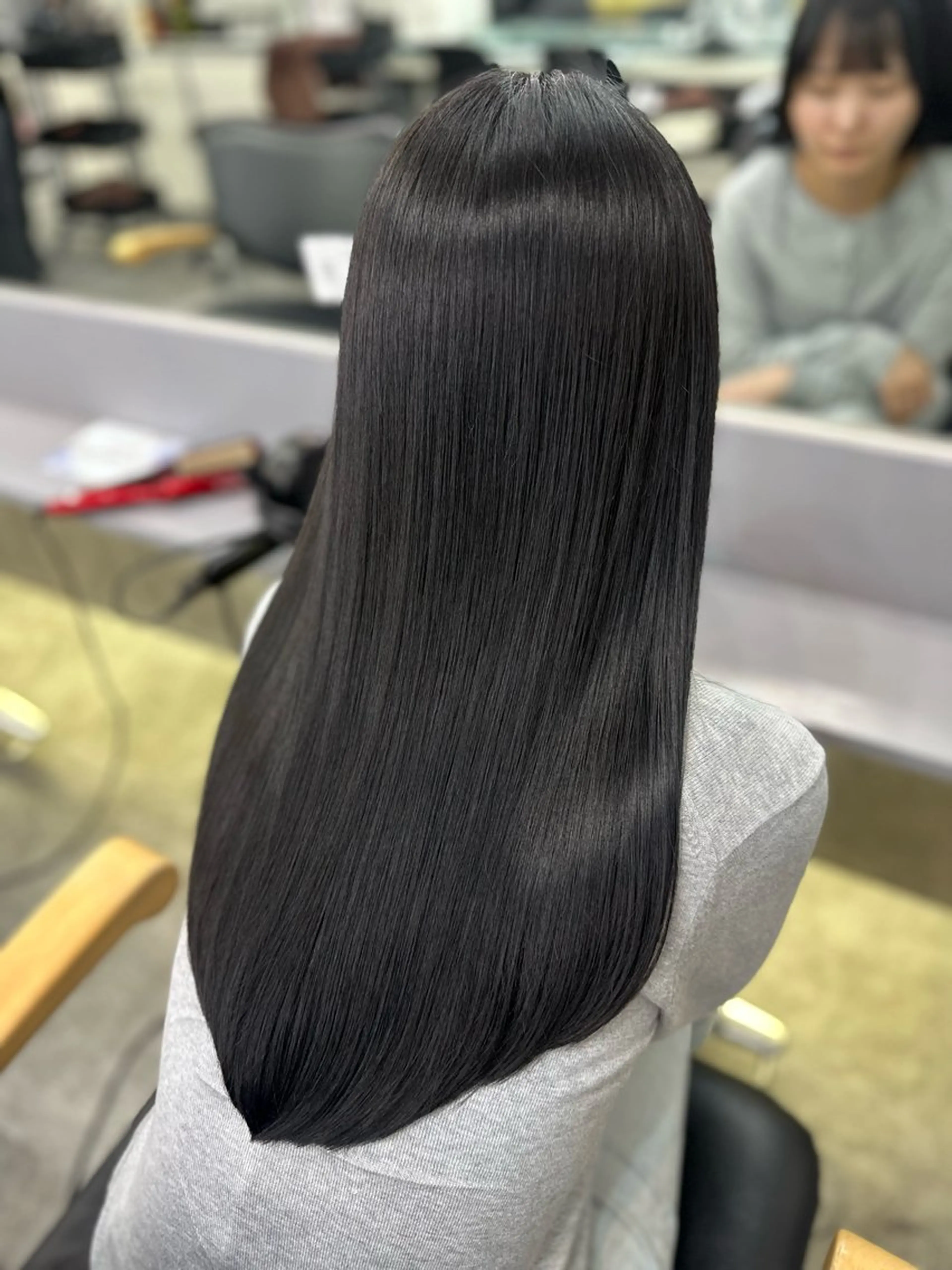 ロング カラー ブリーチ 透明感カラー インナーカラー 髪質改善 韓国風ヘア 縮毛矯正/髪質改善/ レイヤー代々木/木下のヘアスタイル