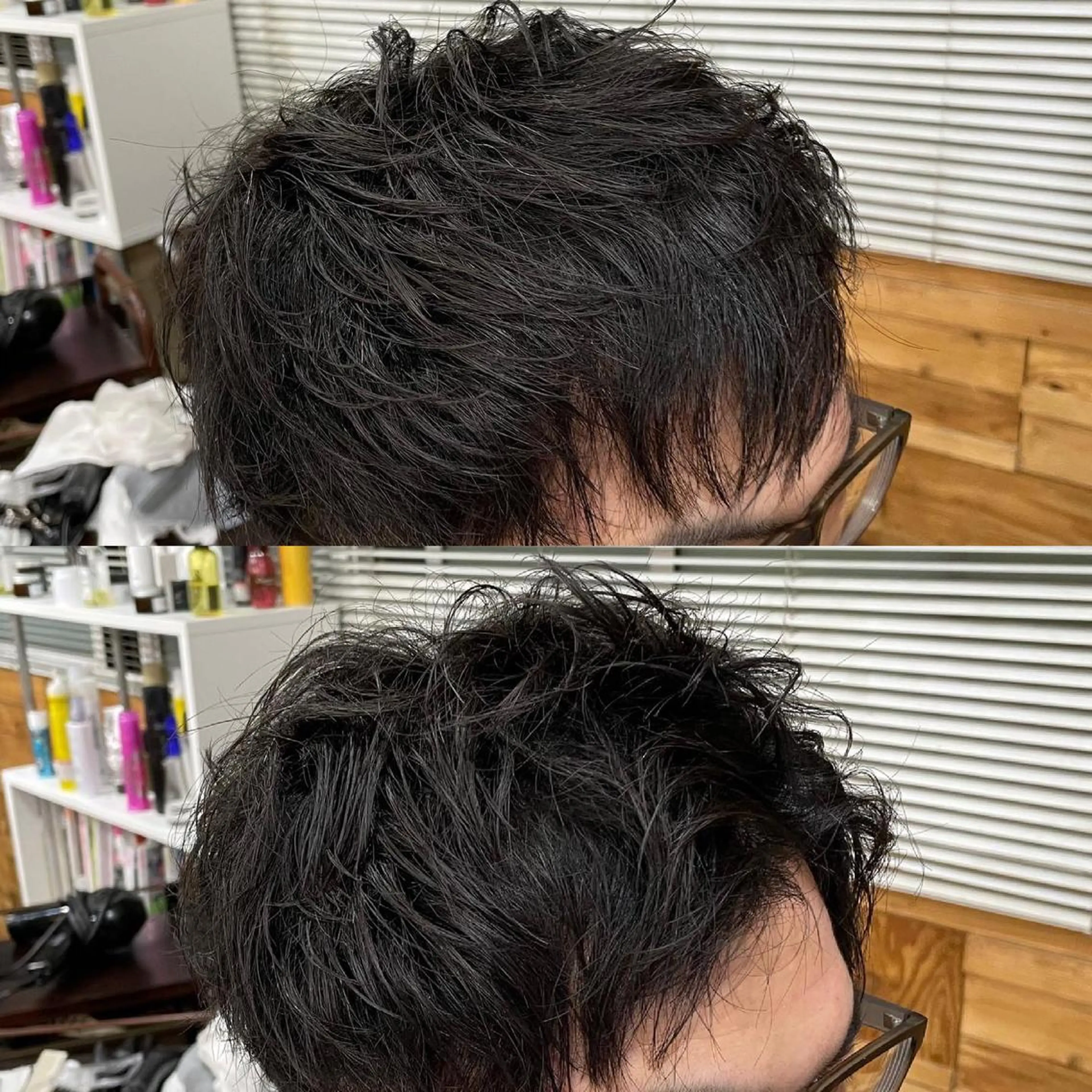 ショート メンズ メンズパーマ 縮毛矯正 縮毛矯正 かんばら りょーいのヘアスタイル