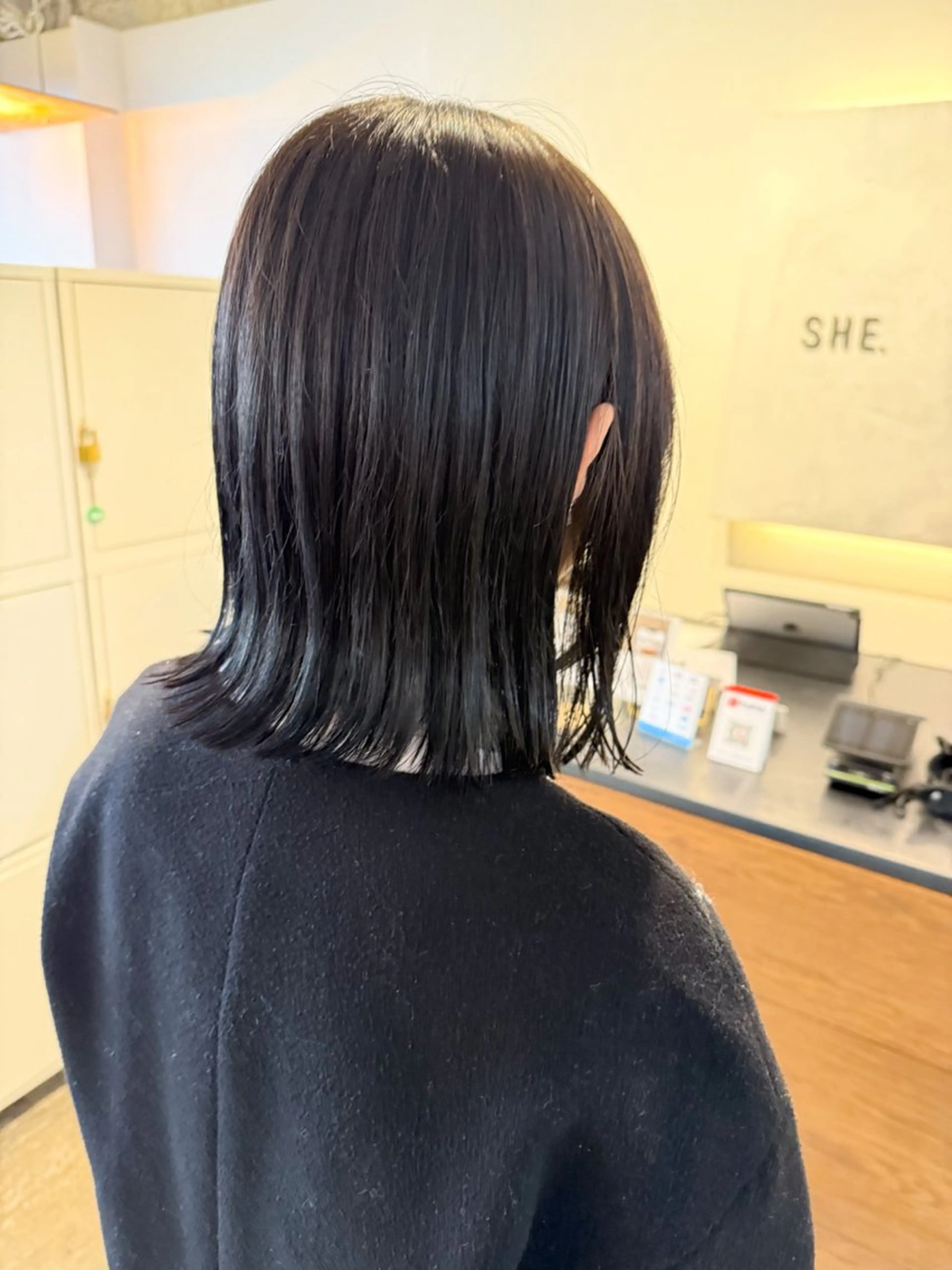ミディアム 宮原 愛果のヘアスタイル