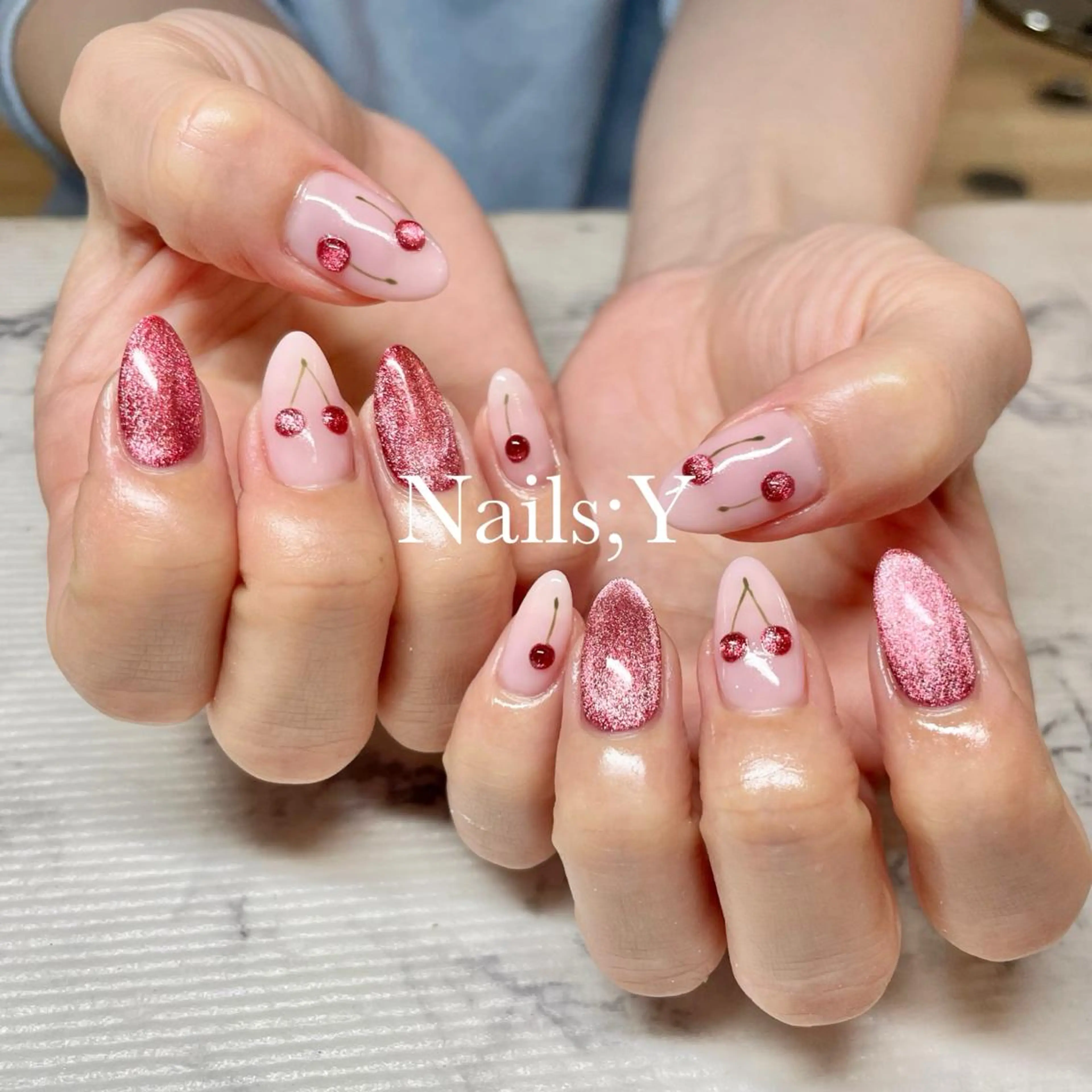 ネイル ジェルネイル マグネットネイル マグネットワンカラー ワンカラーネイル パラジェル ハンドネイル yo koのネイルデザイン