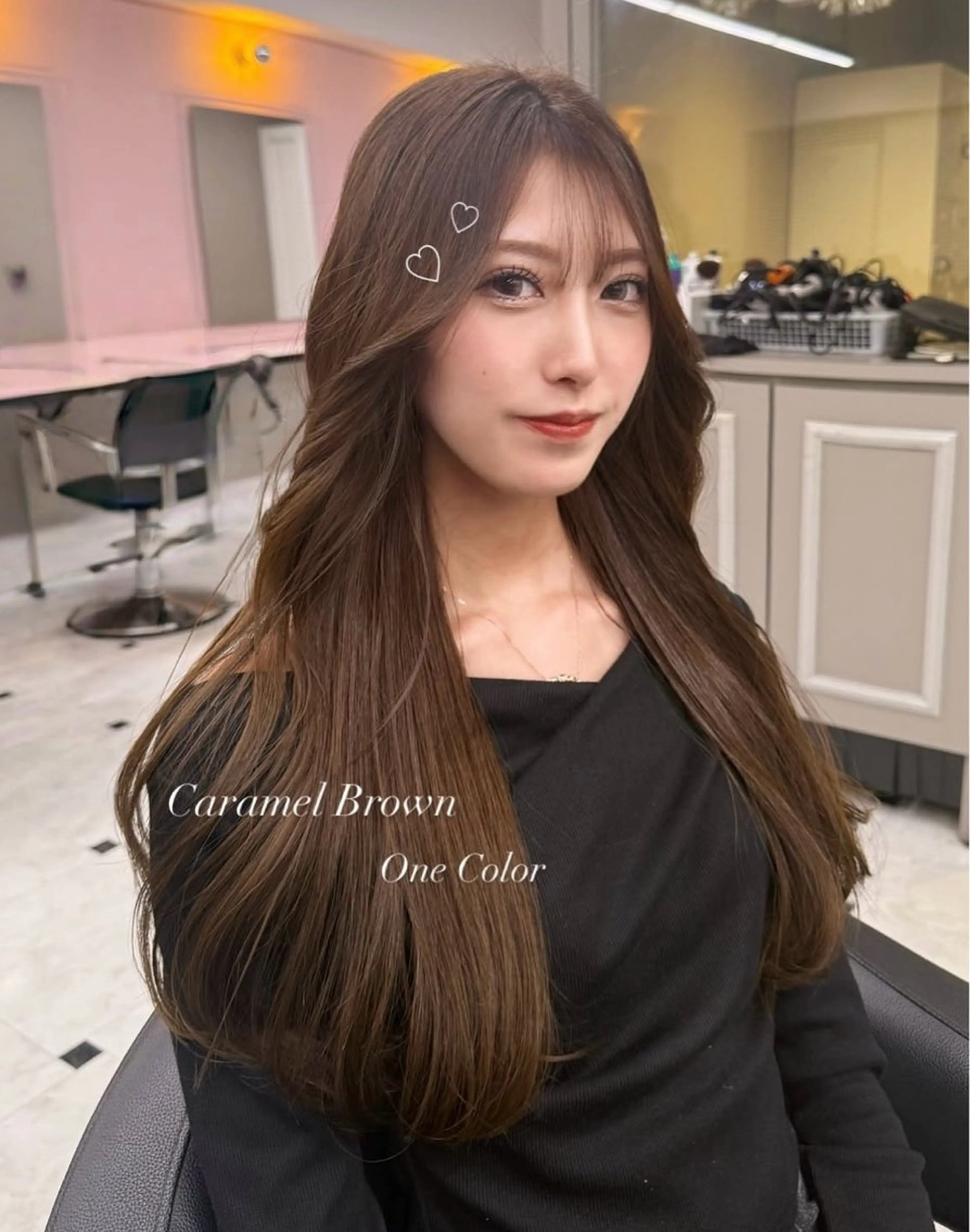 ロング カラー グレージュ ロング カット ヘアカラー トリートメント 韓国風グレージュ 🤍たくみ🤍のヘアスタイル