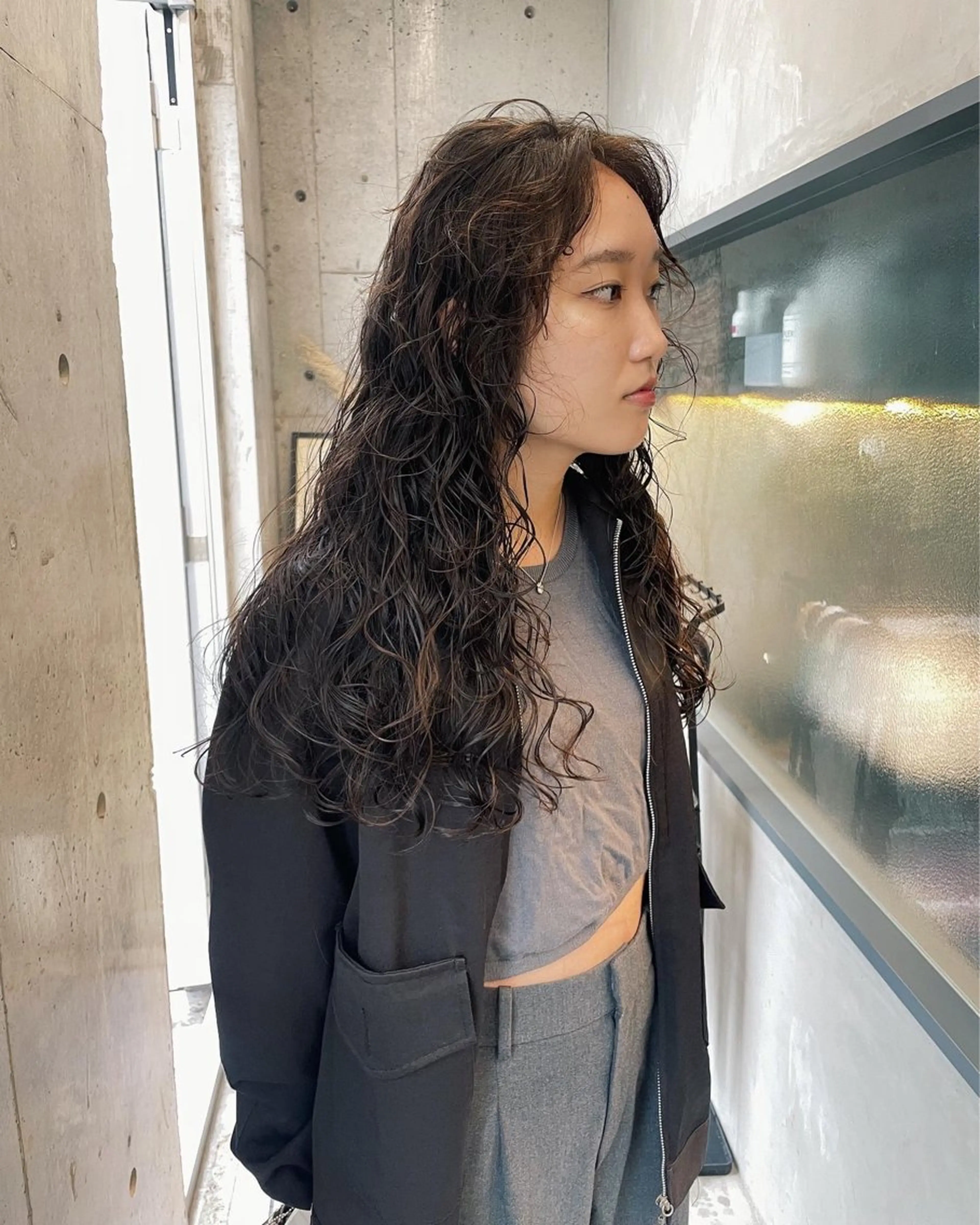 パーマ カット パーマ トリートメント 佐伯 和佳のヘアスタイル