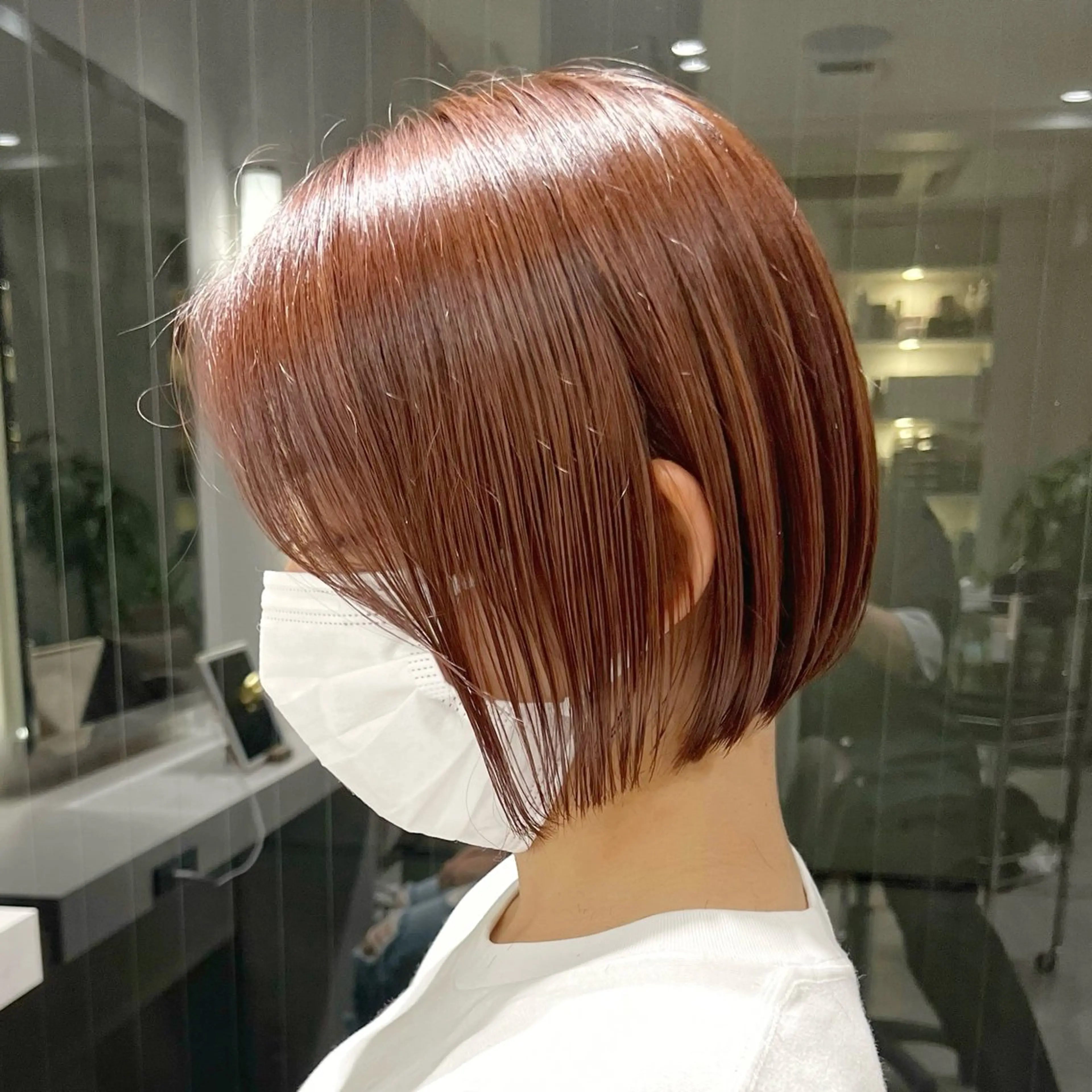 ショート 前下がりボブ ボブ カット 🌈髪質改善特化🌈 縮毛矯正/原口純平のヘアスタイル