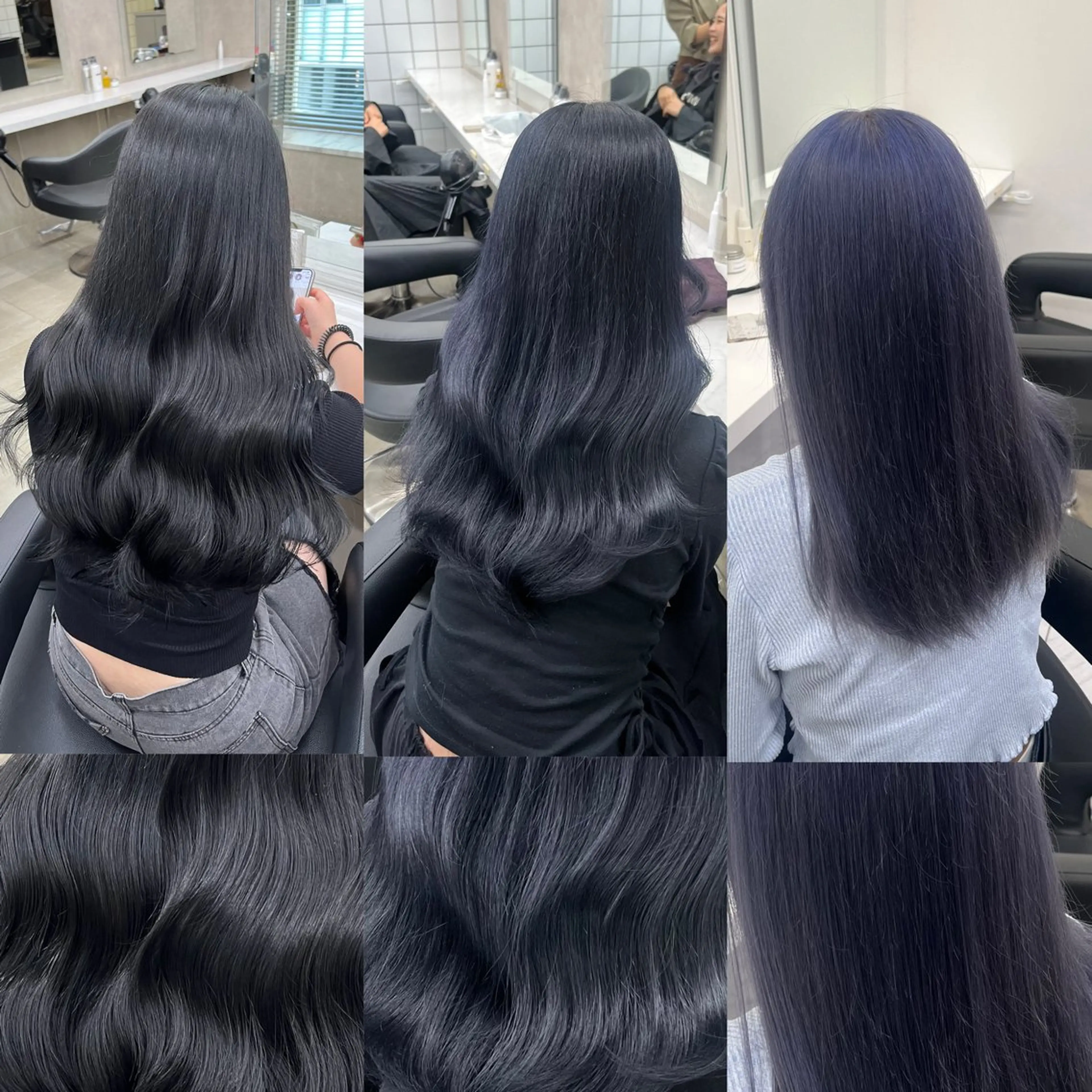 ロング ヘアカラー トリートメント ヘッドスパ ヘアセット 寒色＆ブリーチ特化 寒色MiOのヘアスタイル