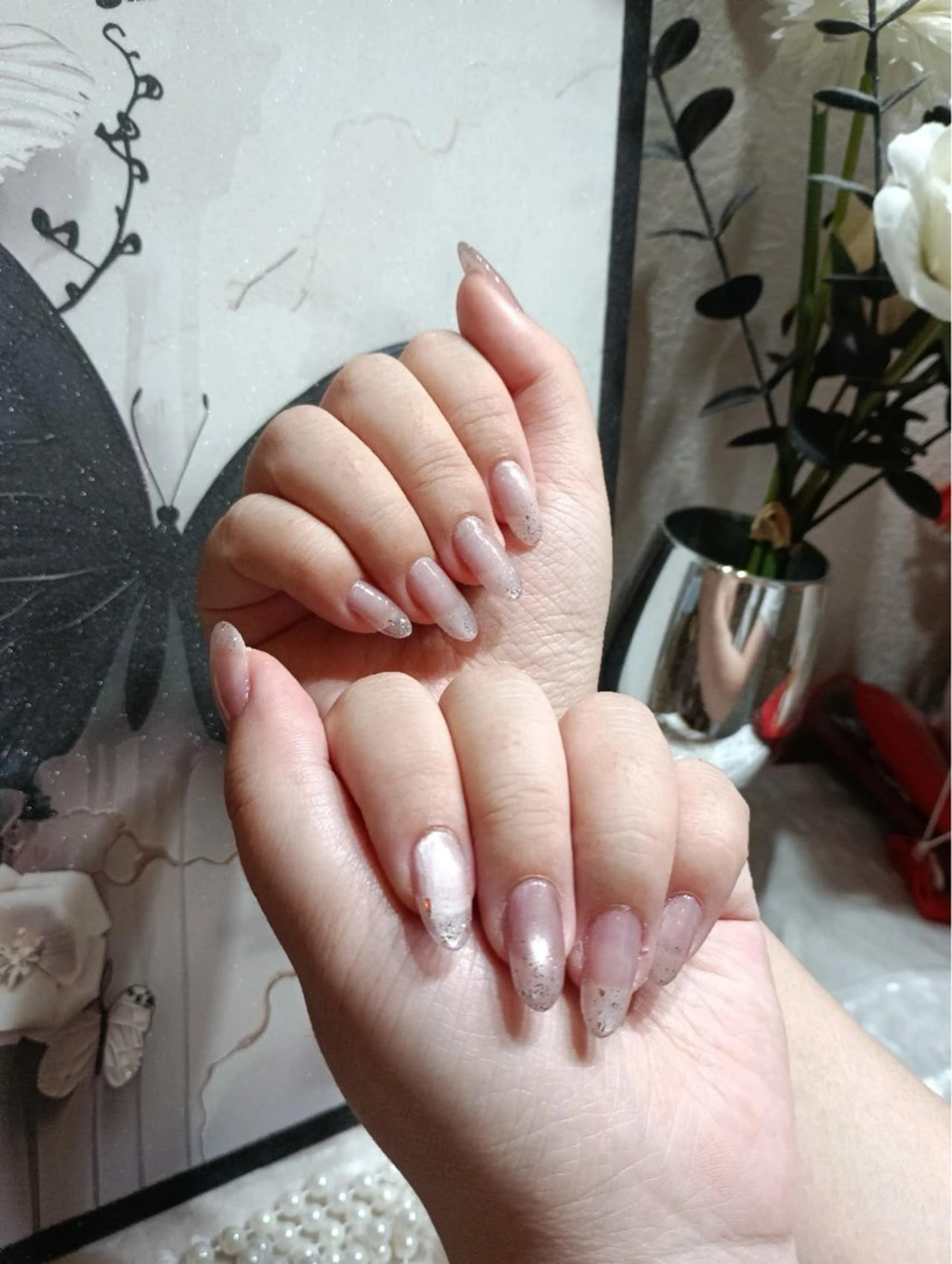 ネイル アートネイル フットネイル ジェルネイル ハート マグネットネイル Babarla Nailのネイルデザイン