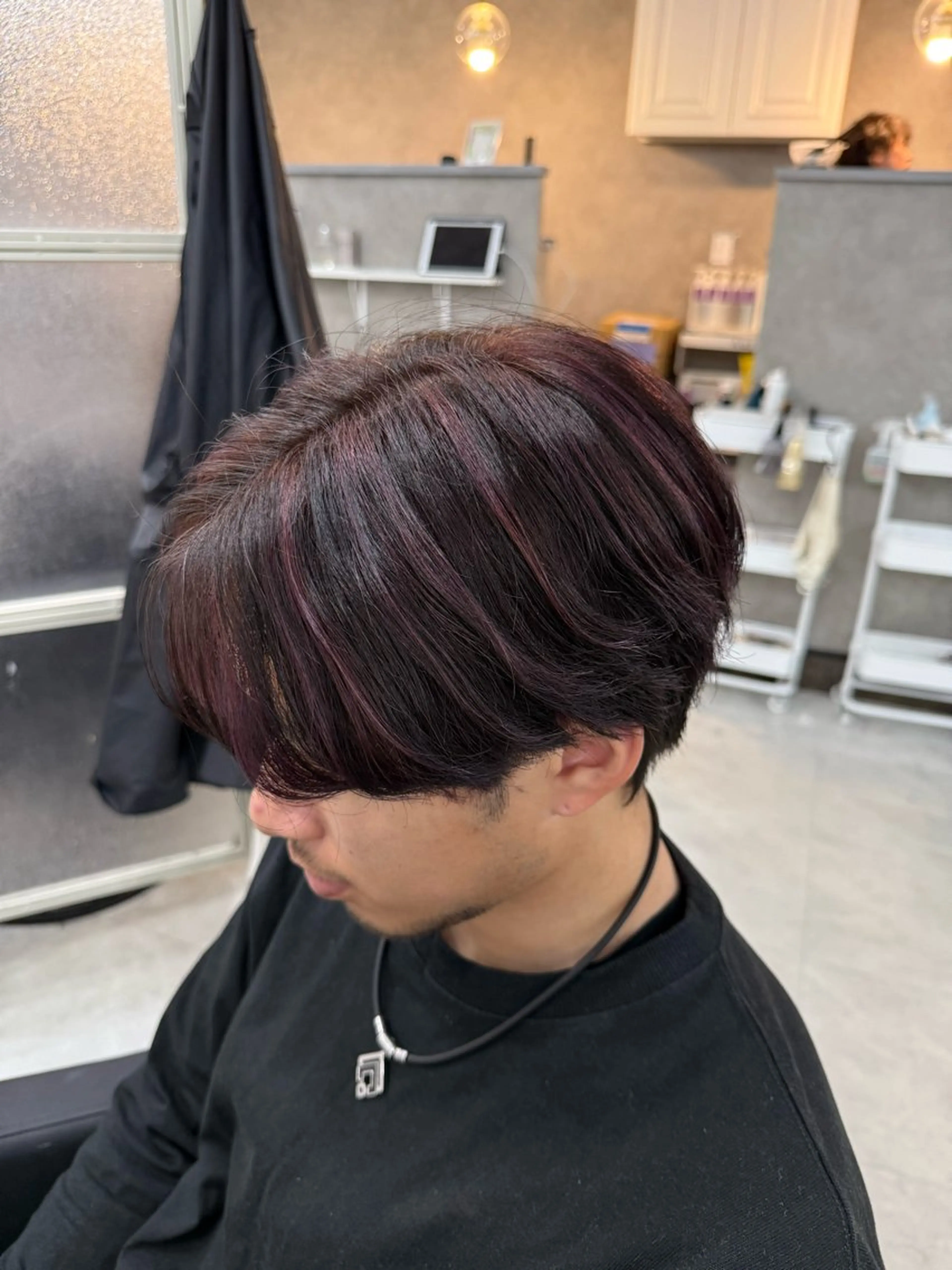 ショート ハイライト MAHO/透明感カラ ー/髪質改善🍒のヘアスタイル