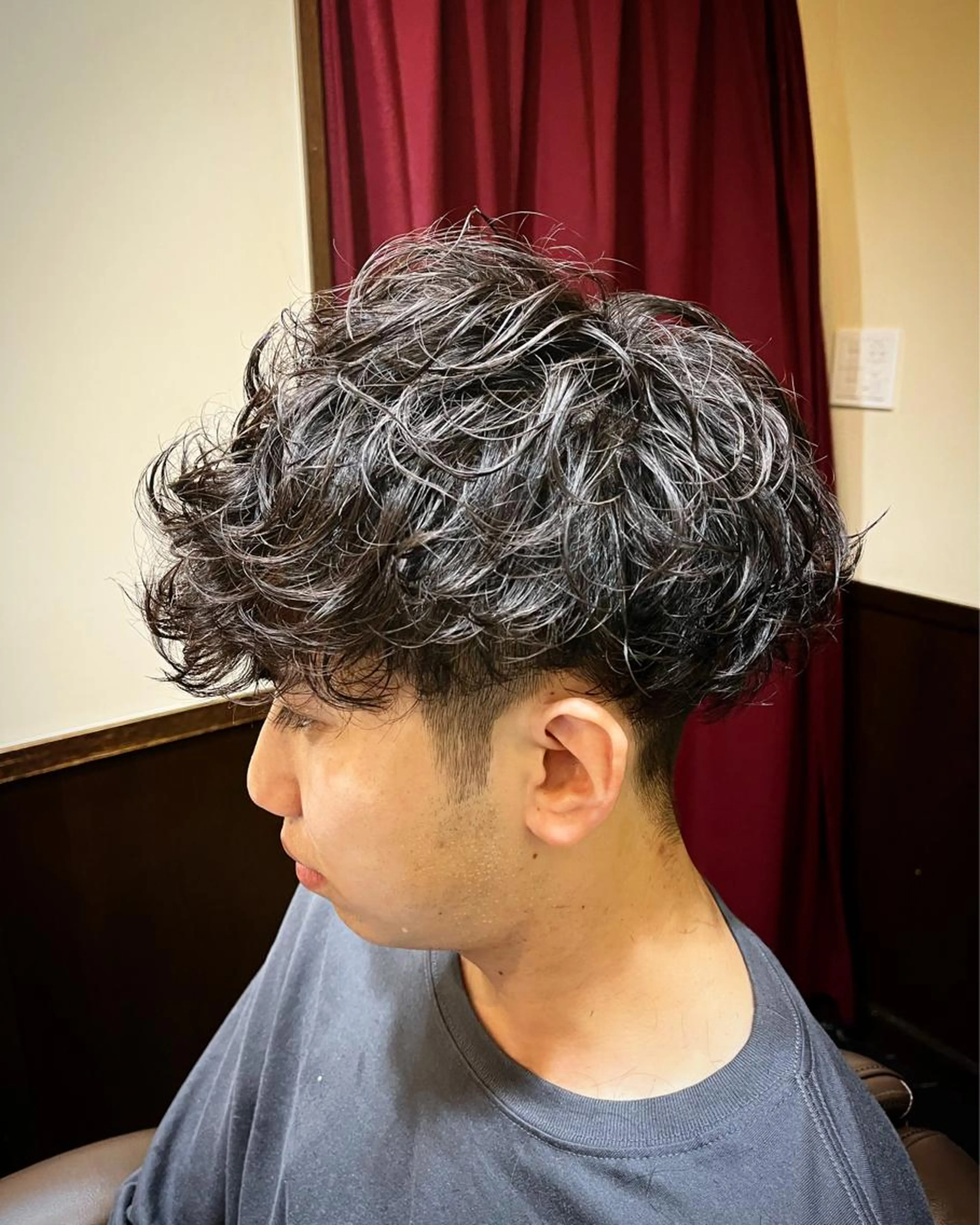 波巻きパーマの写真