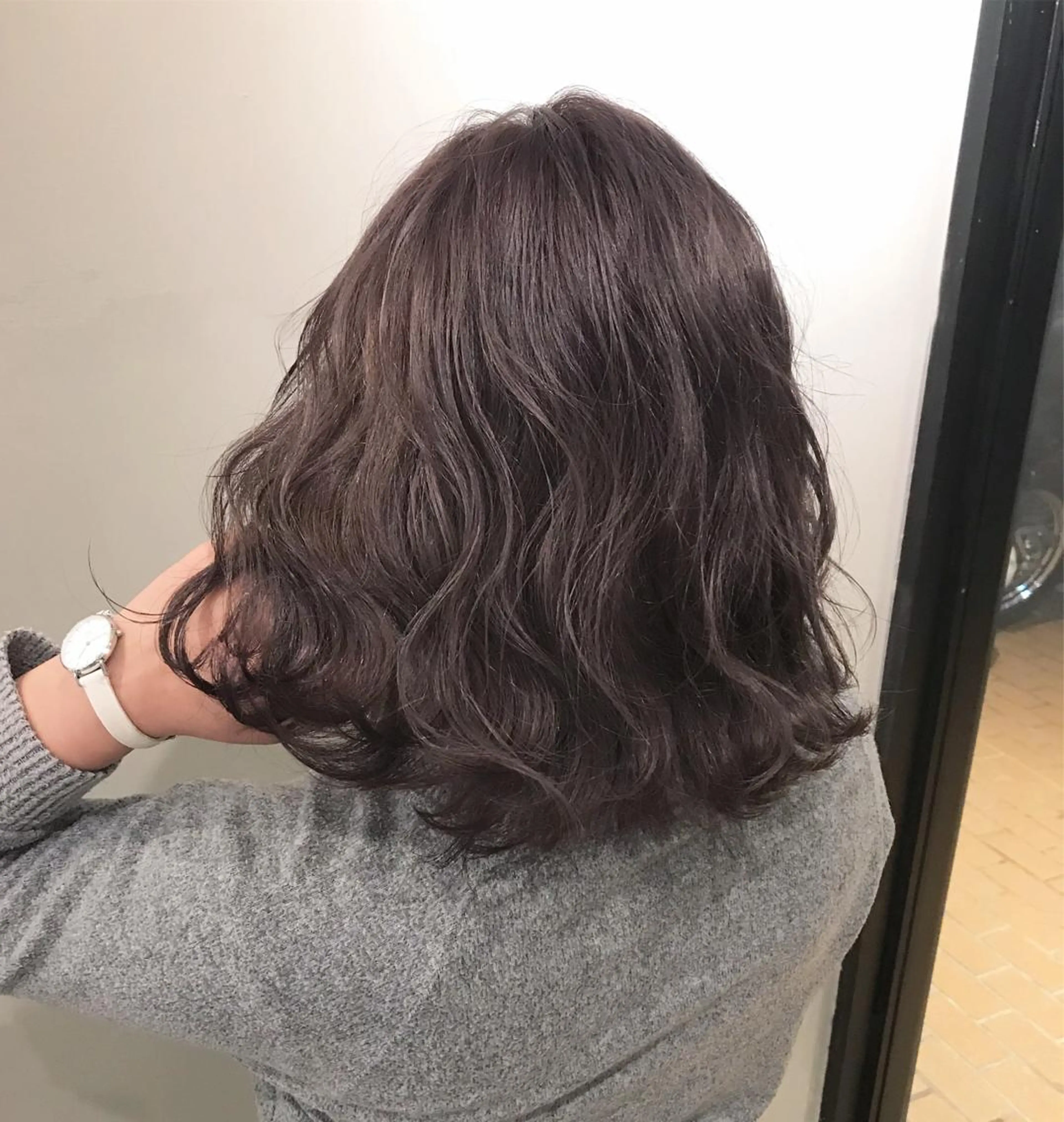 ミディアム カラー デザインカラー パープルカラー ANBEL所属・ANBEL代表 西尾裕樹のヘアスタイル