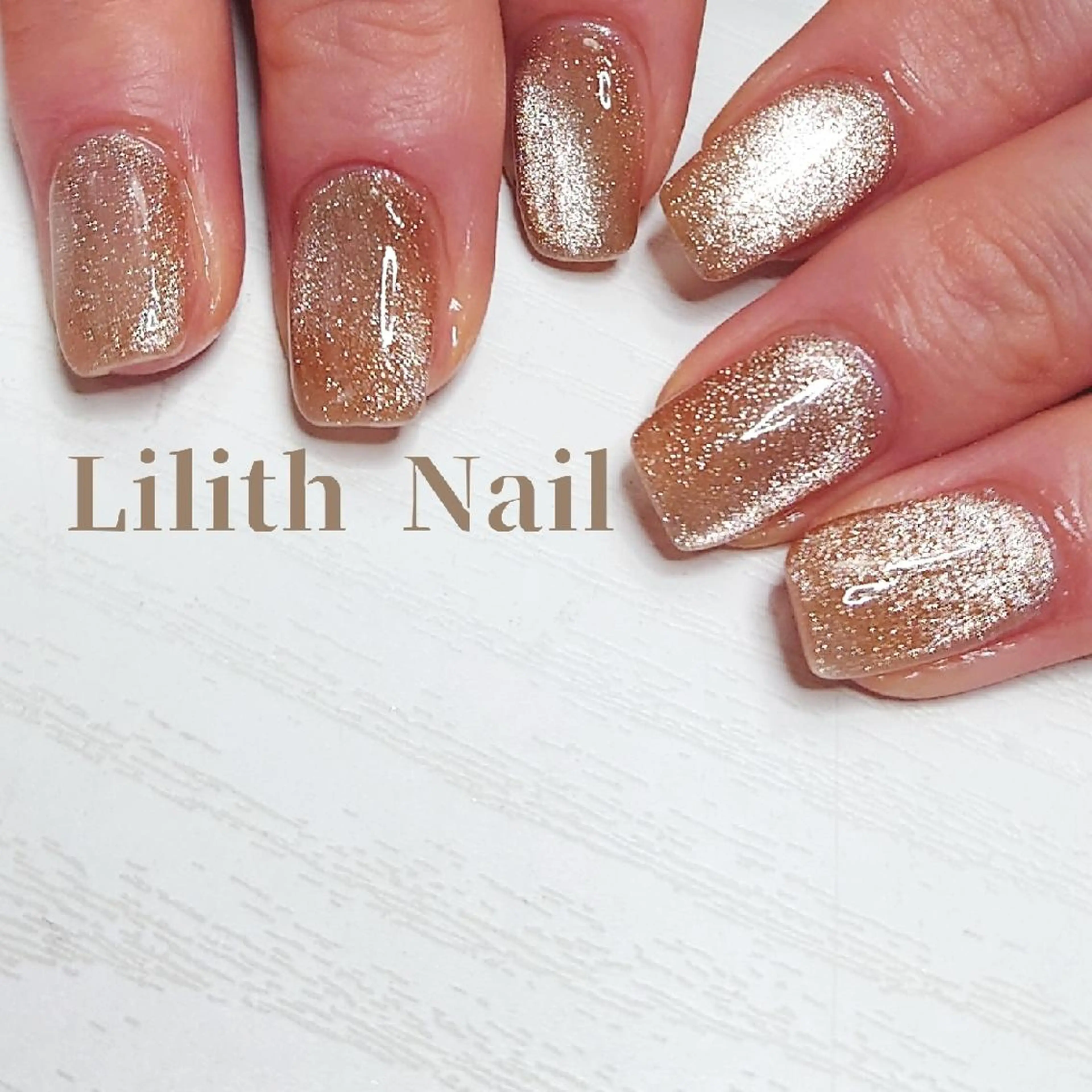 ネイル マグネットネイル ワンカラーネイル ハンドネイル Lilith Nailのネイルデザイン