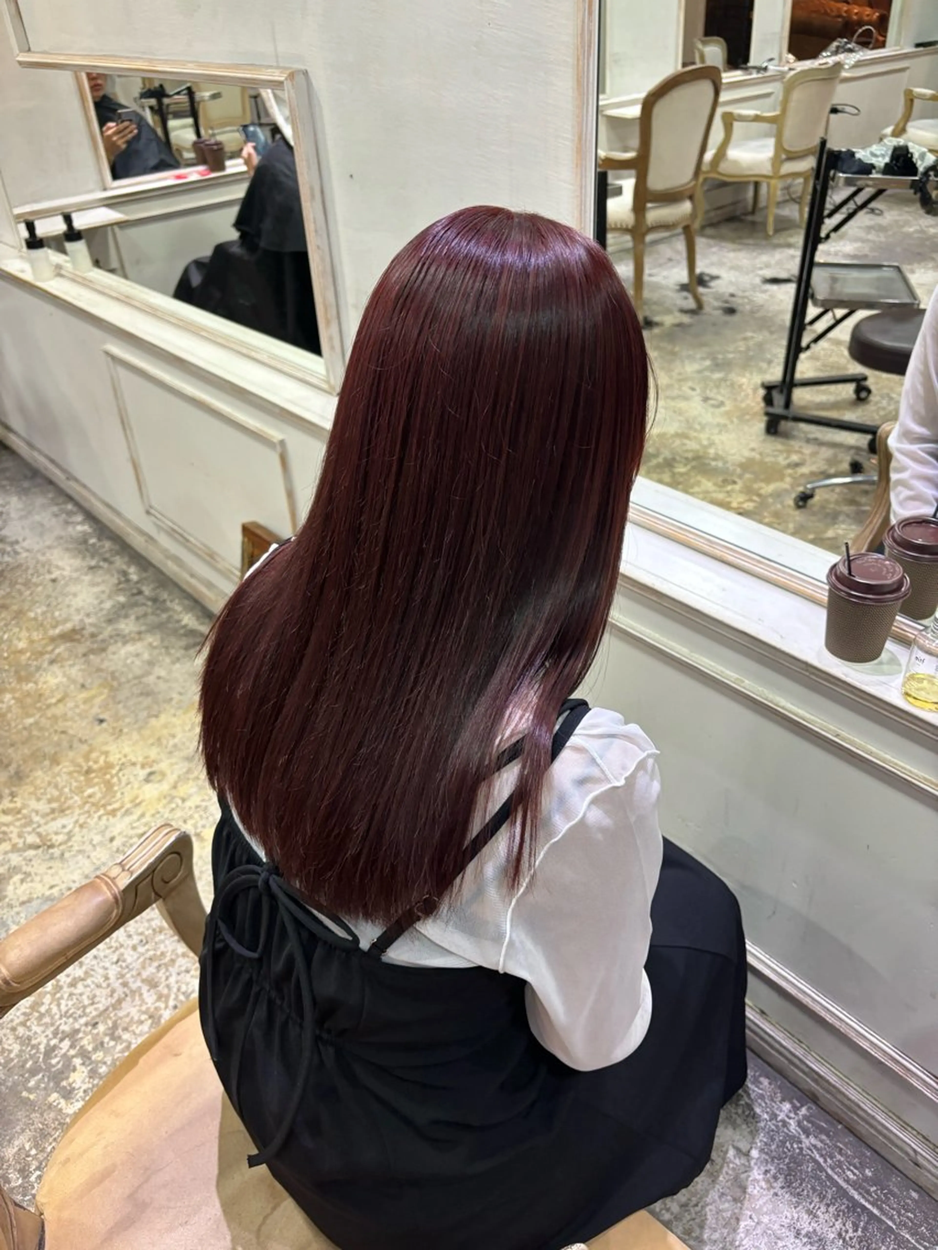 ミディアム ヘアカラー 柔らかブリーチ 🤎YUKAのヘアスタイル