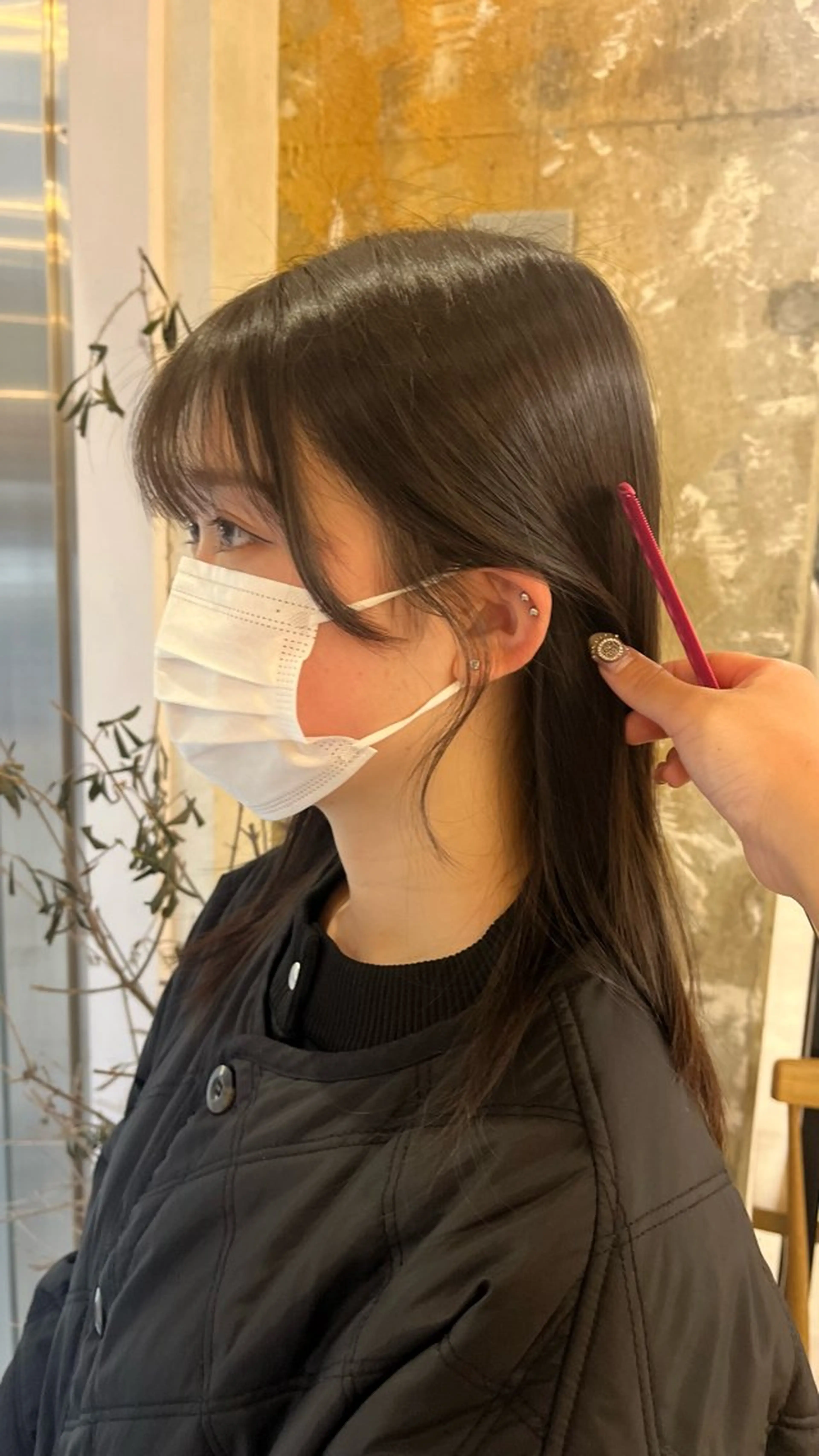 前髪➕顔周りカット🍒´-の写真