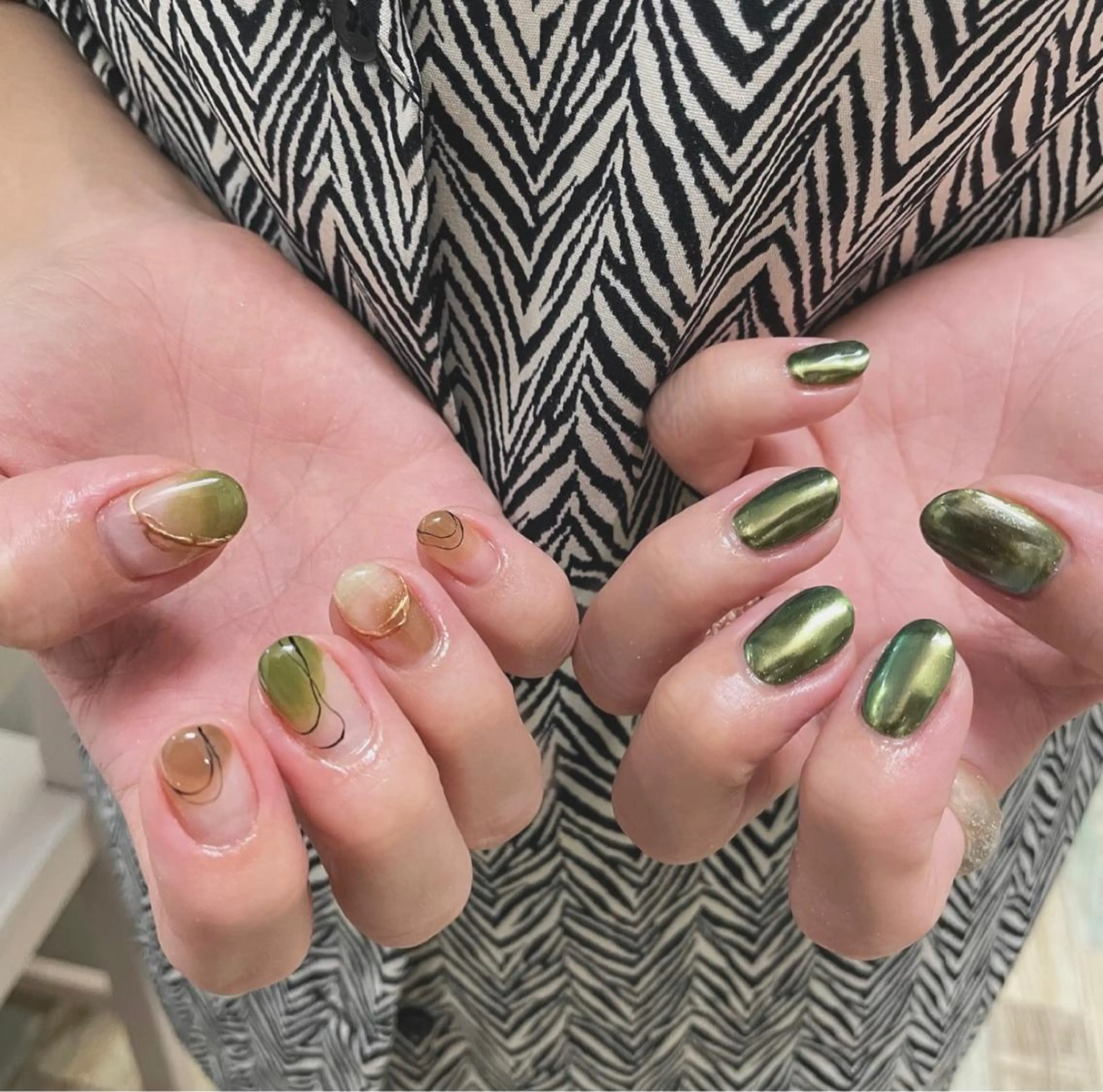 ミディアム ネイル 【カメレオン】 上村 祥子のその他イメージ