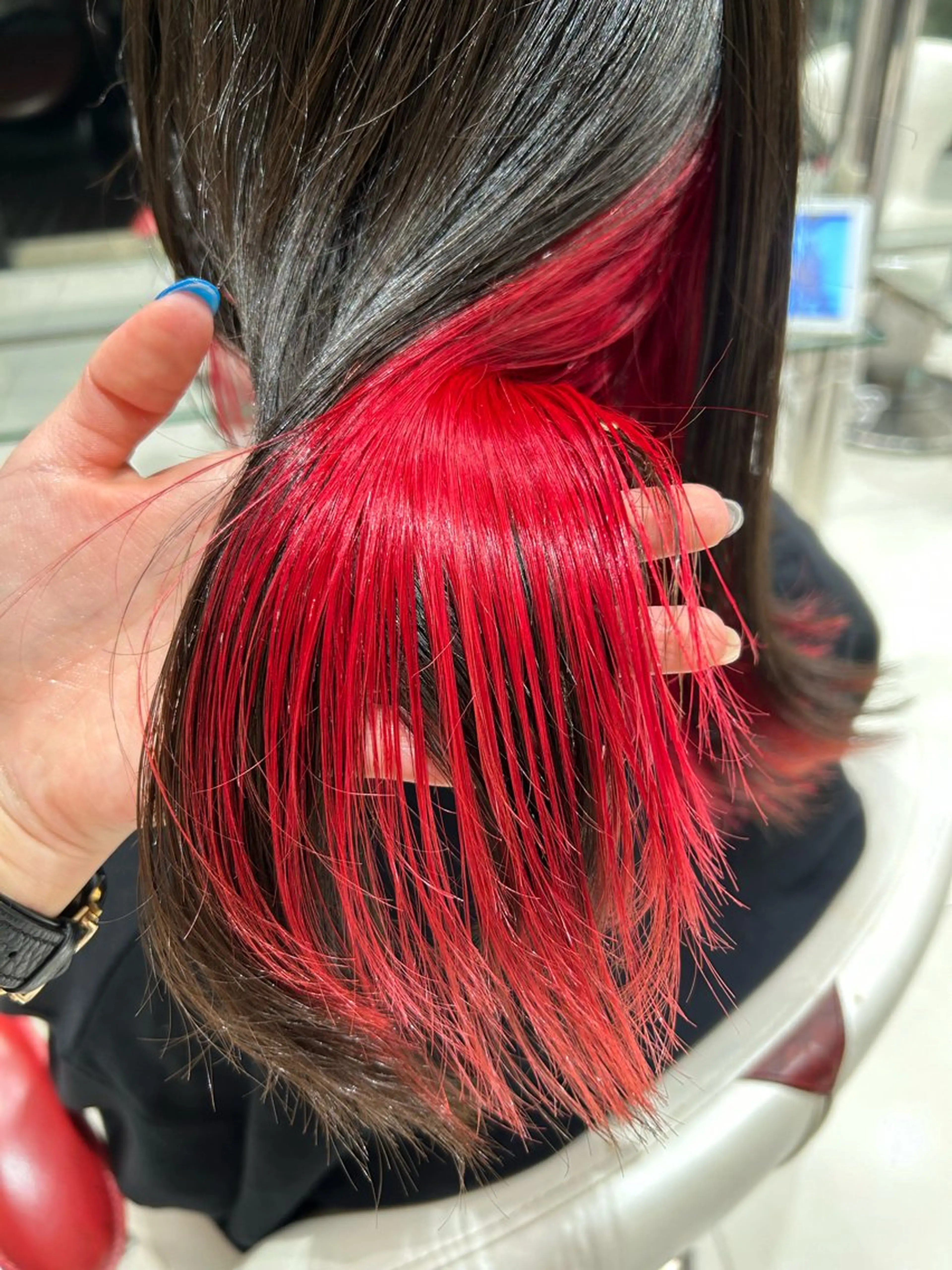 ミディアム カラー 海外カラー白髪ぼかし ティファニーサユリのヘアスタイル