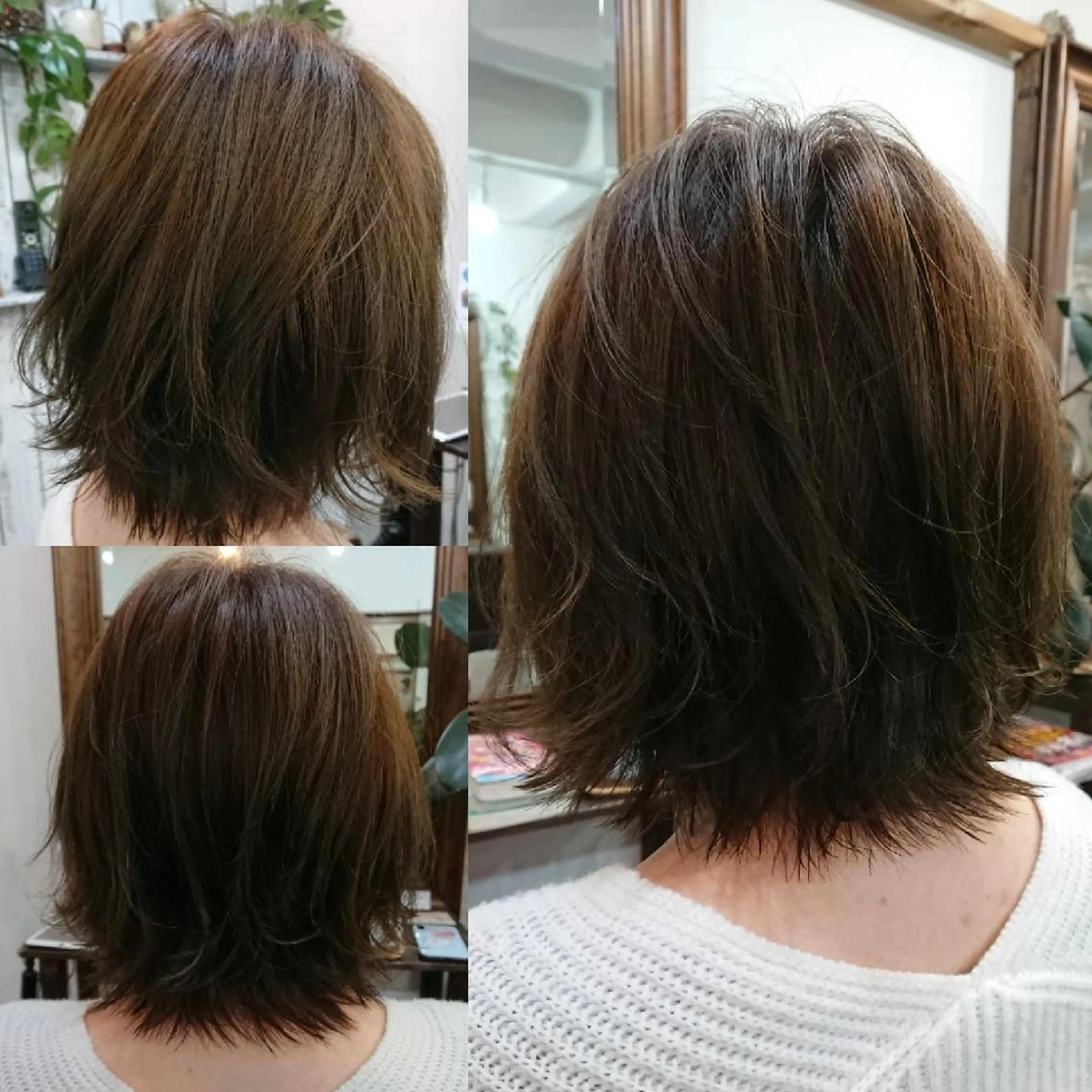 カラー ミディアム ベージュカラー ブラウンカラー 外ハネヘア カット ヘアカラー 鈴木 隆広のヘアスタイル