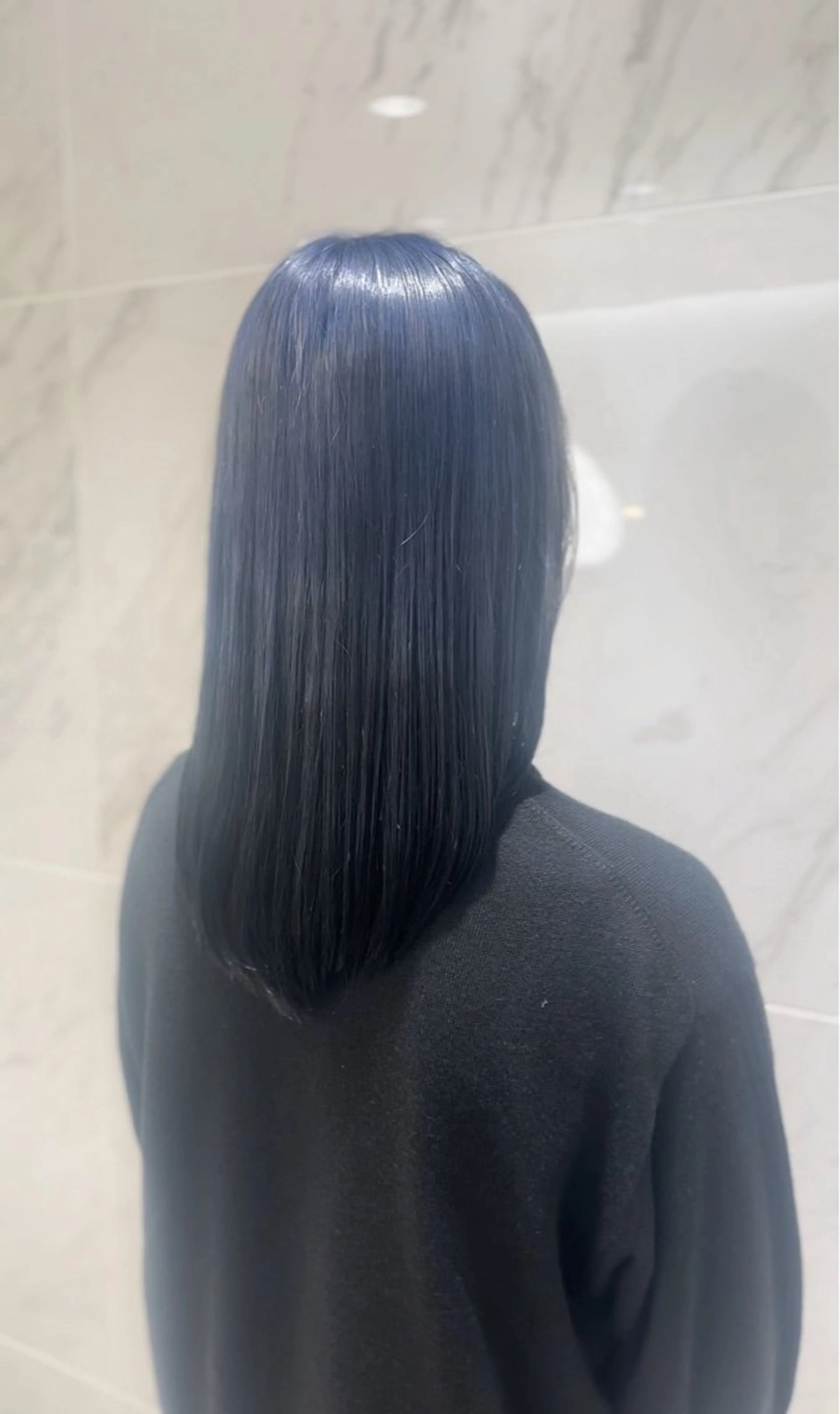 セミロング 韓国ヘア/レイヤー/ 透明感カラー/SHUのヘアスタイル