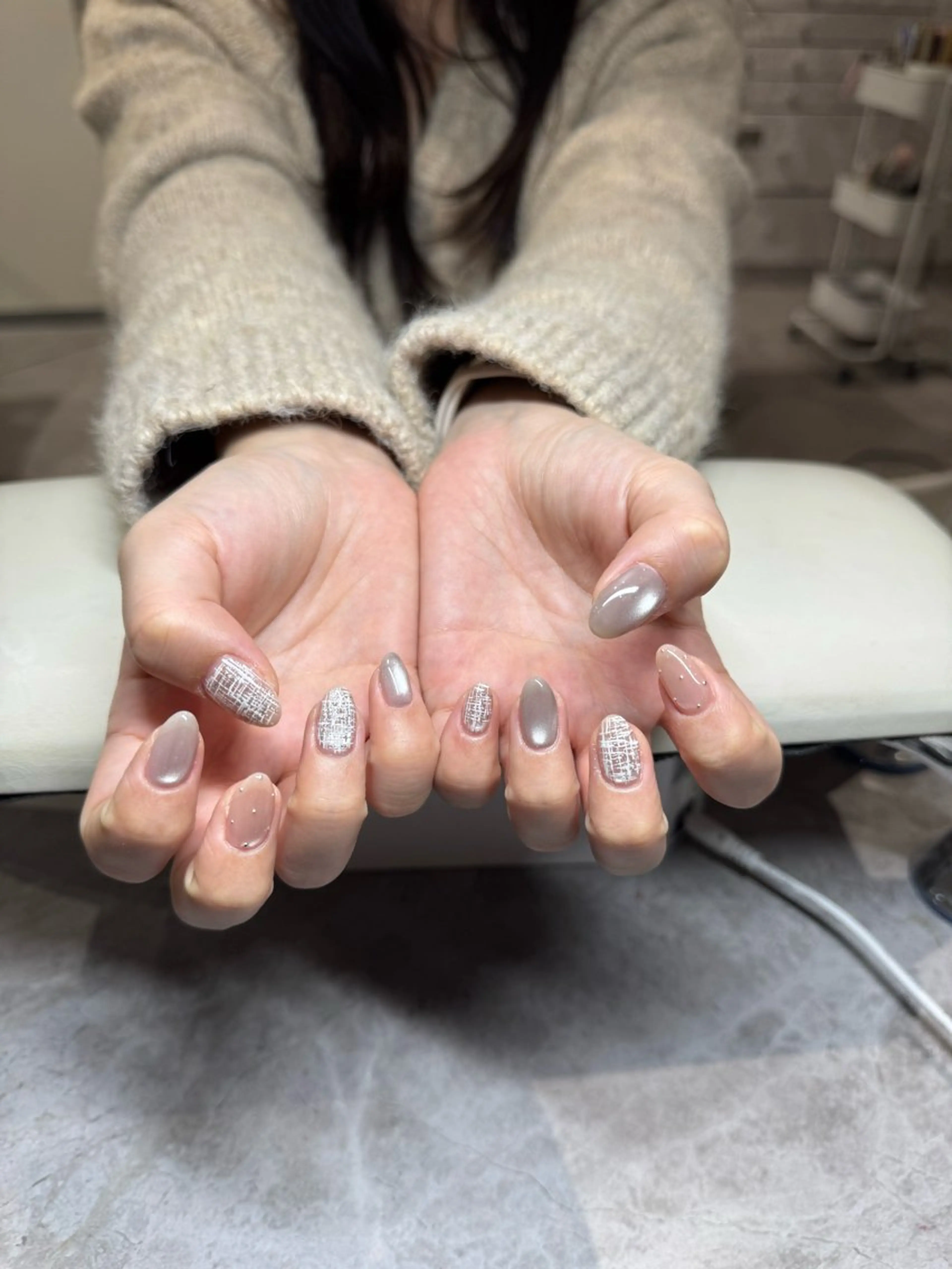 ネイル マグネットネイル ワンカラーネイル ハンドネイル IROHA NAIL 北村菜帆のネイルデザイン