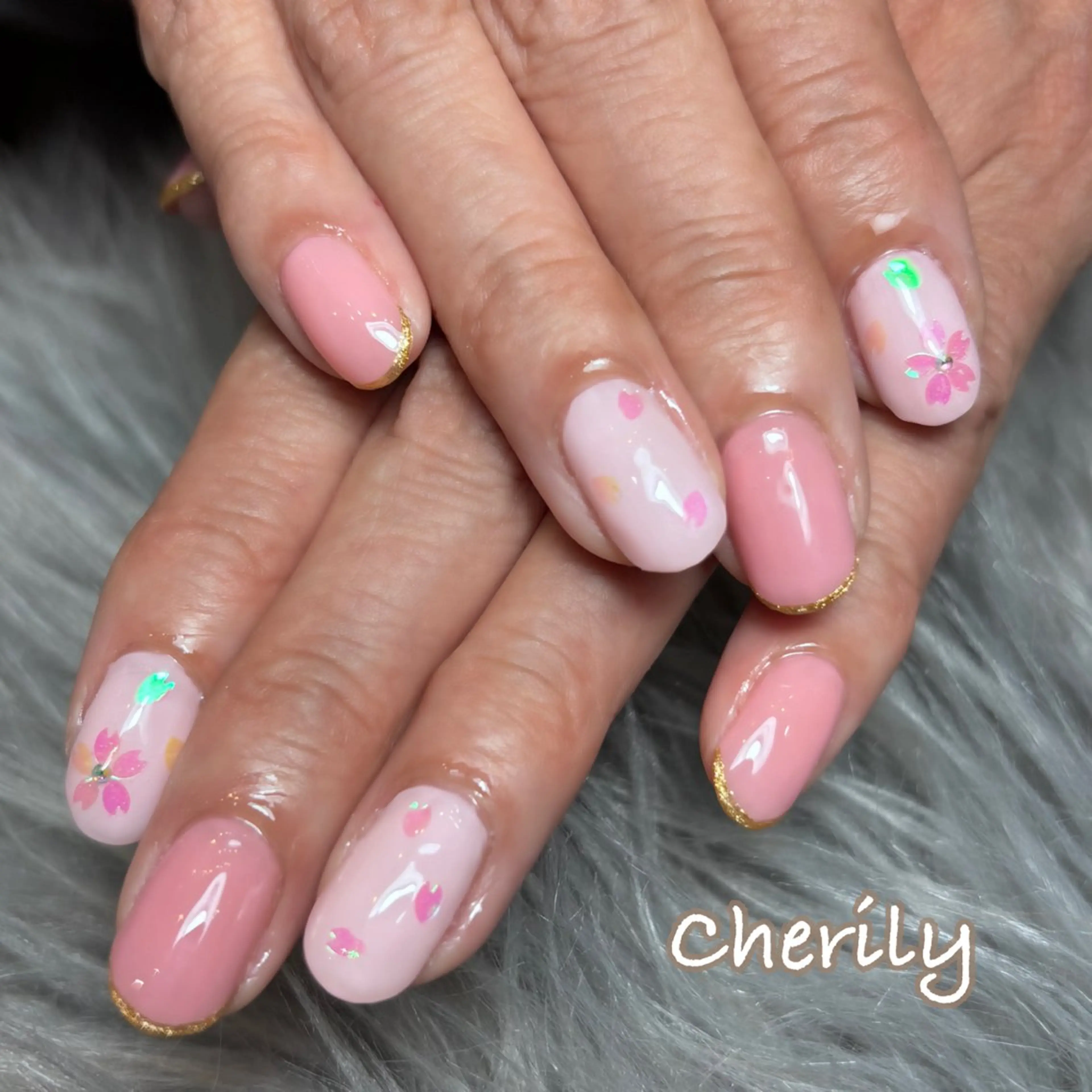 ネイル ハンドネイル CHERILY SAKURAのネイルデザイン