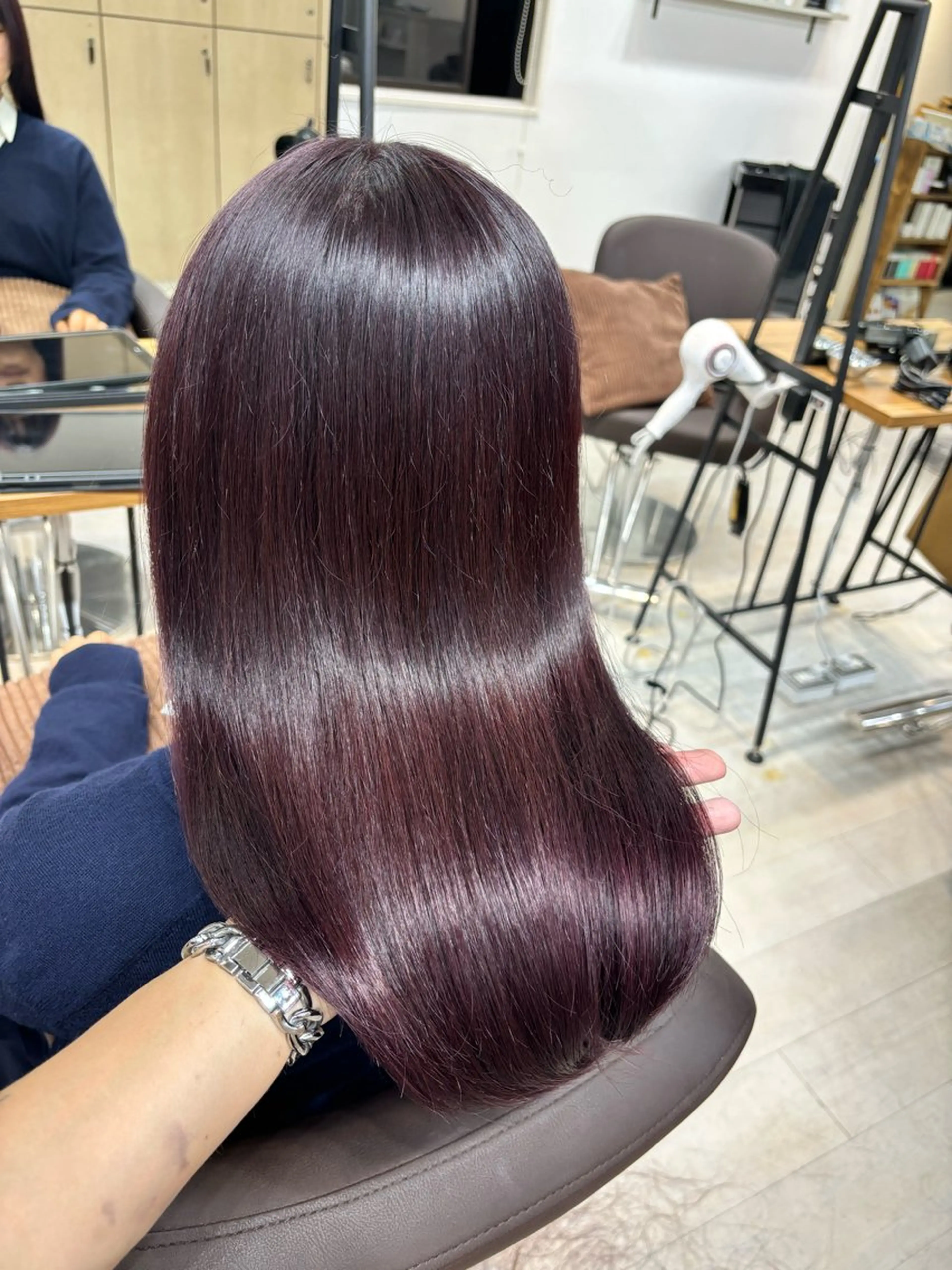 ロング カット ヘアカラー トリートメント I S所属・🌿透明感カラー‪ 縮毛矯正✨かずきのヘアスタイル