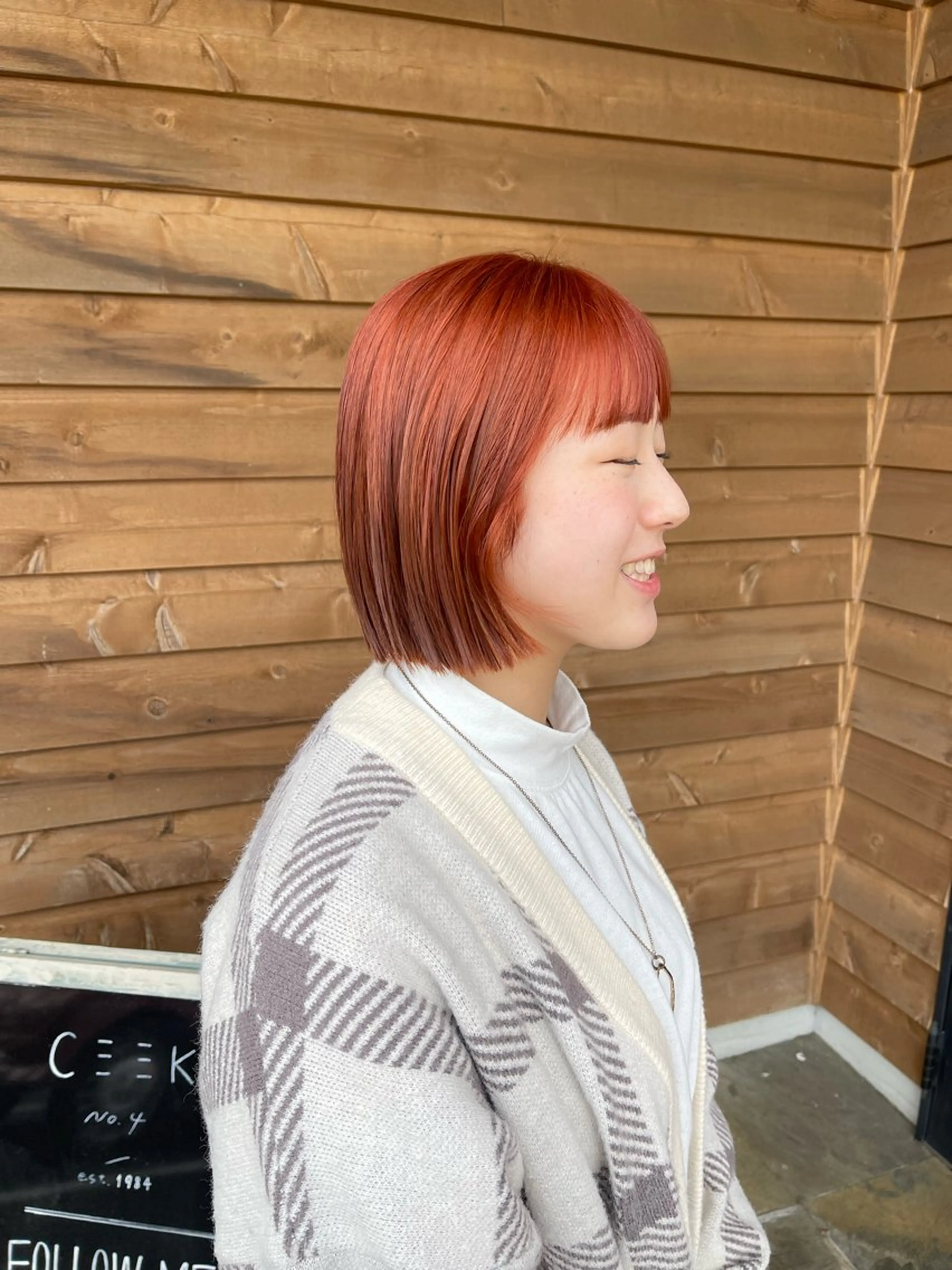 ミディアム ヘアカラー トリートメント CEEK /NO.4所属・梶原 真帆のヘアスタイル