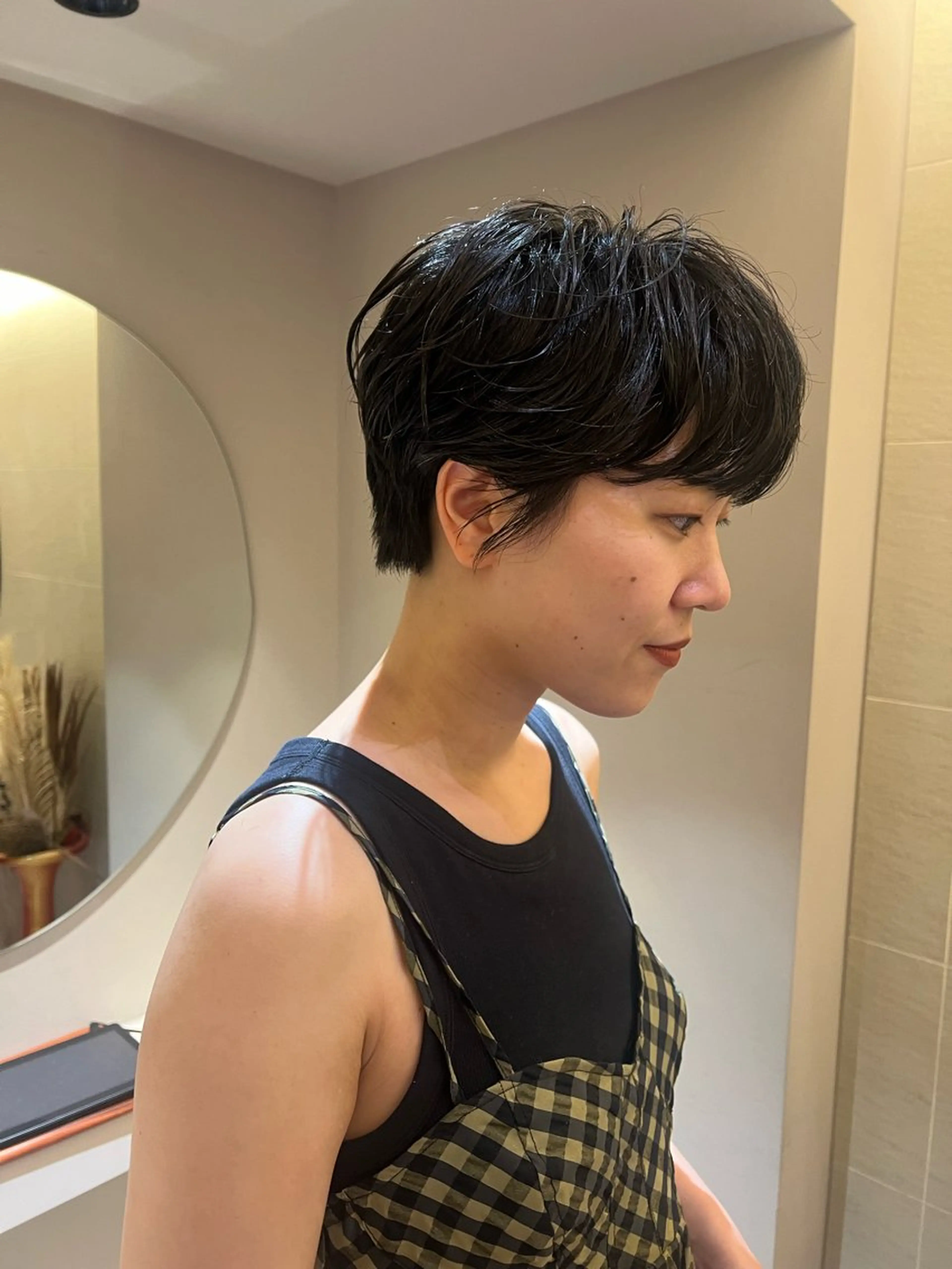 ショート パーマ yiye青山店所属・無料カットモデル /yuukaのヘアスタイル