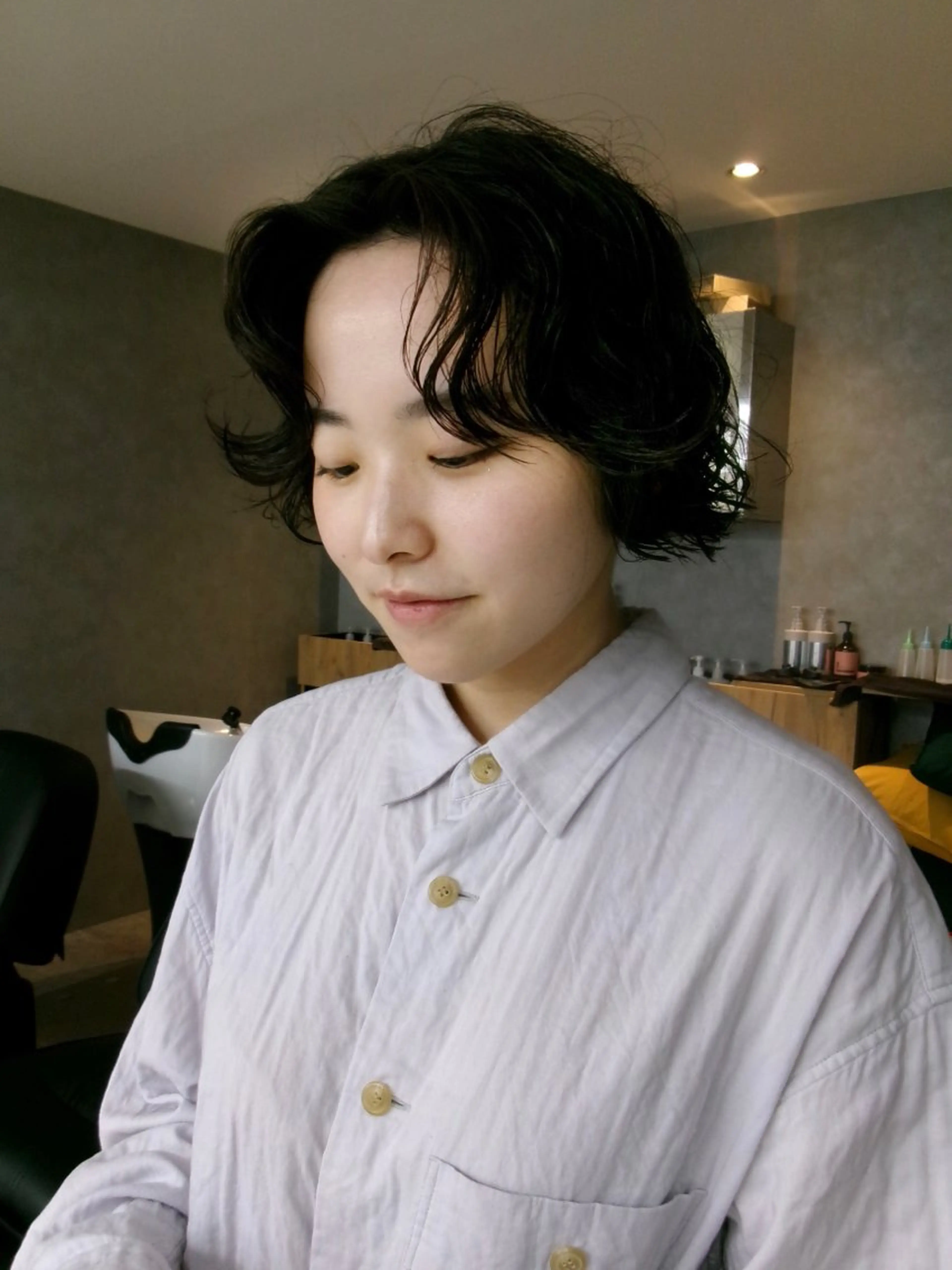 ショート カット パーマ トリートメント aika/パーマ/ ショート/伏見のヘアスタイル