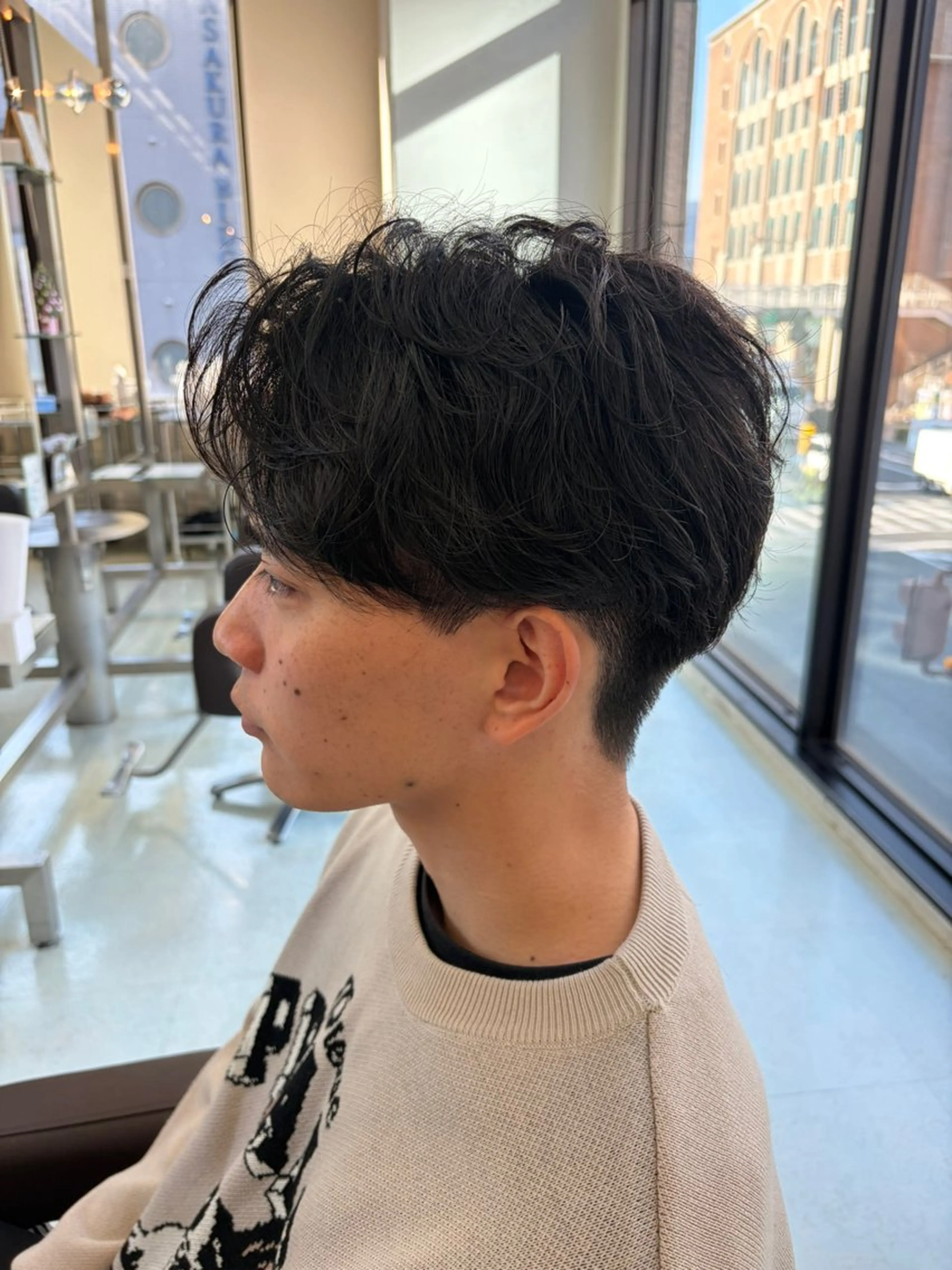ショート パーマ メンズ 西村 駿希のヘアスタイル