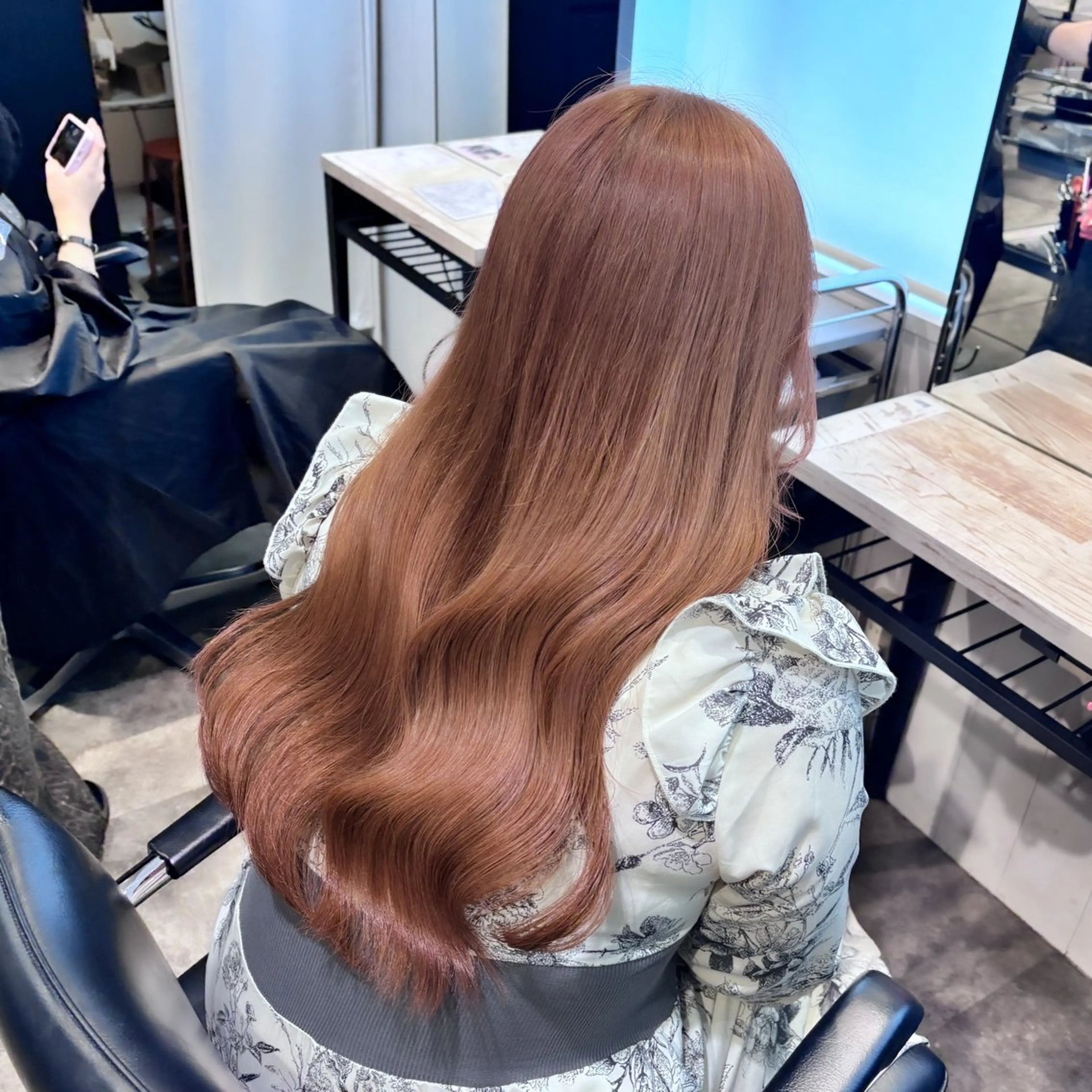 ロング カラー ヘアアレンジ 🥀モテ暖色× エクステ🥀あかりのヘアスタイル