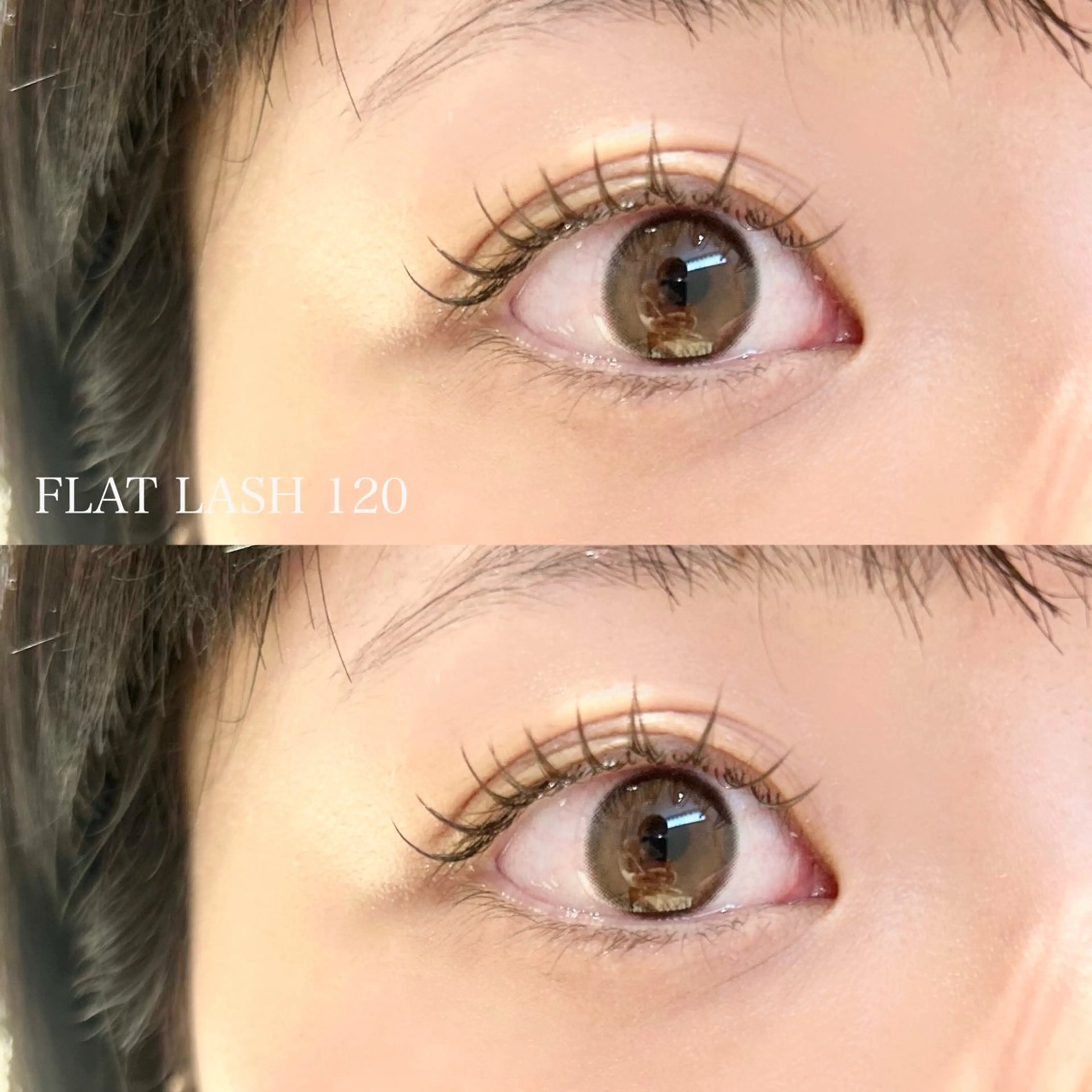 マツエク・マツパ カラーマツエク フラットラッシュ Lowen kahoのマツエク・マツパデザイン