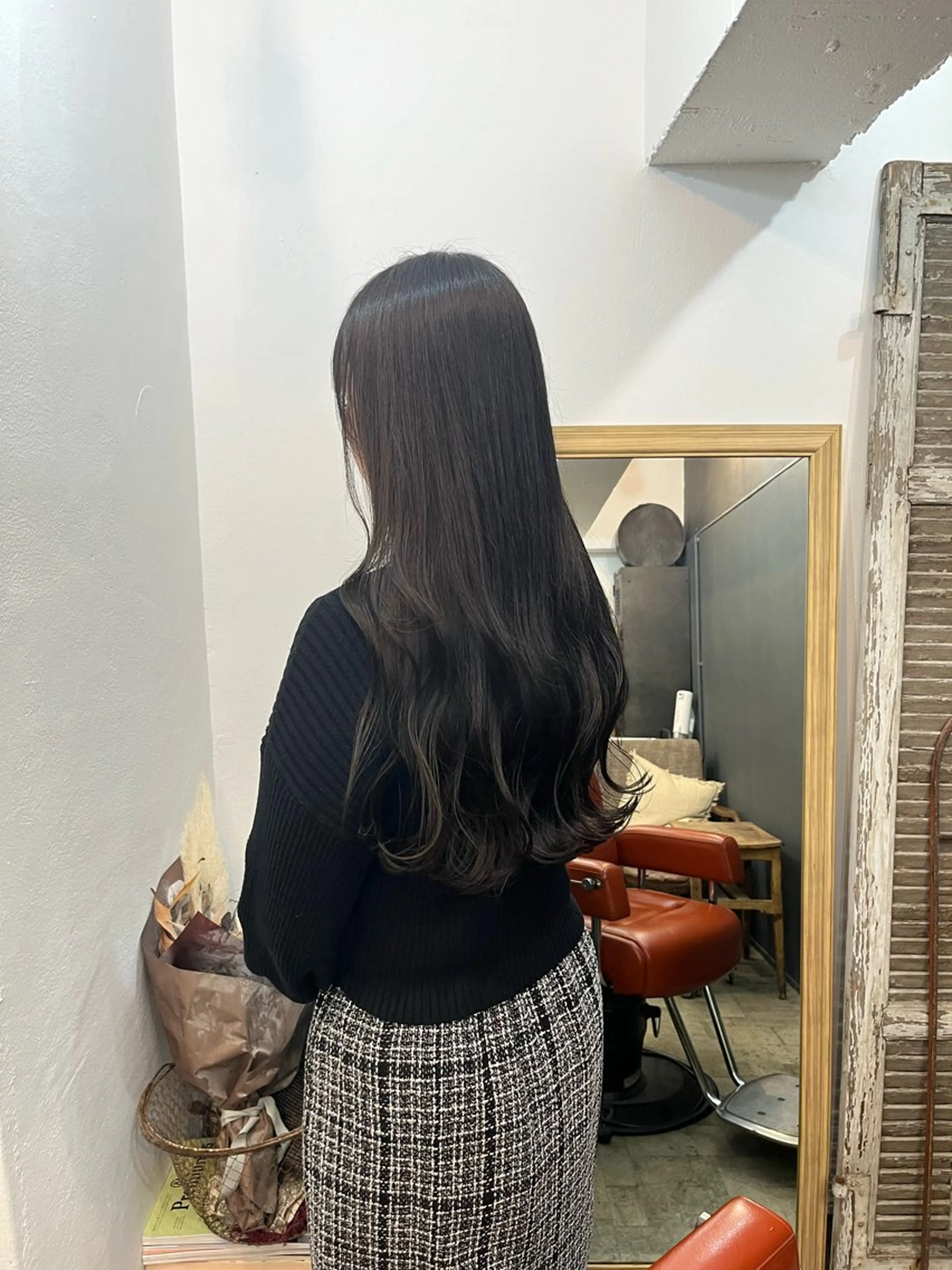 ロング カラー カット ヘアカラー Trico Antique【トリコアンティーク】所属・暗髪とオリーブ🌿 渡辺拓人のヘアスタイル