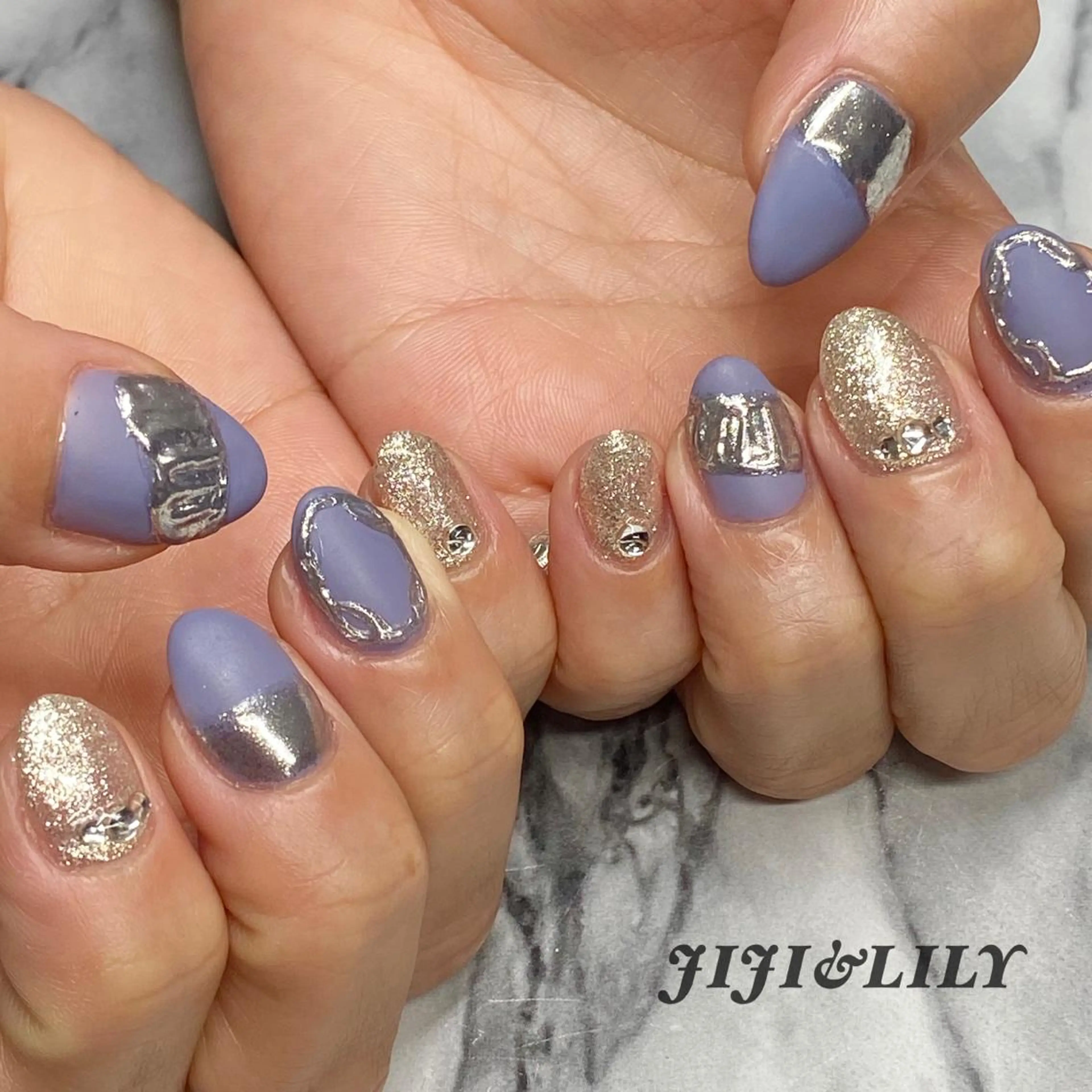 ネイル ミラーネイル 豊田 圭子のネイルデザイン