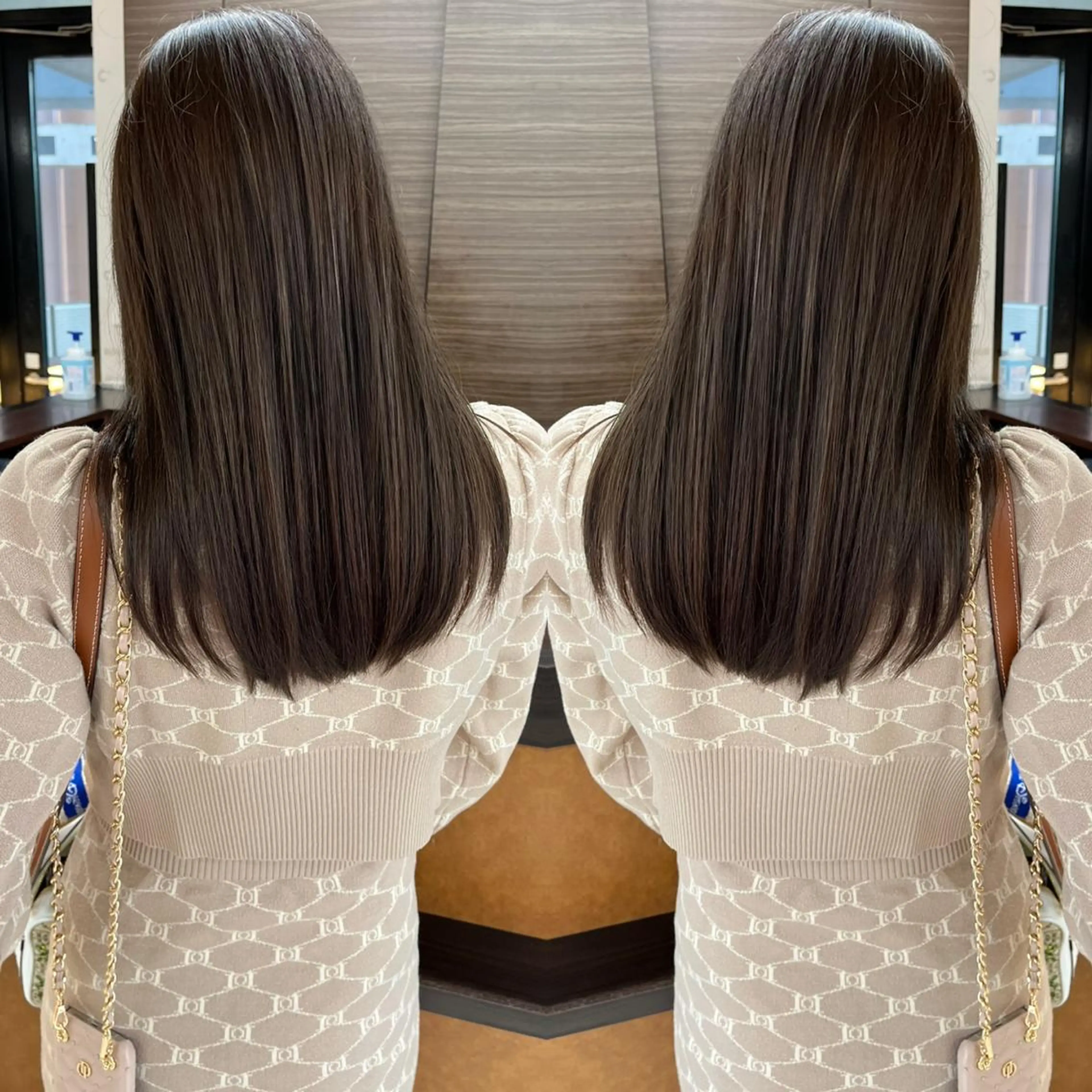 セミロング カラー パーマ 髪質改善 トリートメント 酸熱トリートメント ストレートパーマ BOOTH share salon所属・ハタケヤマヨシキ ／BOOTHのヘアスタイル