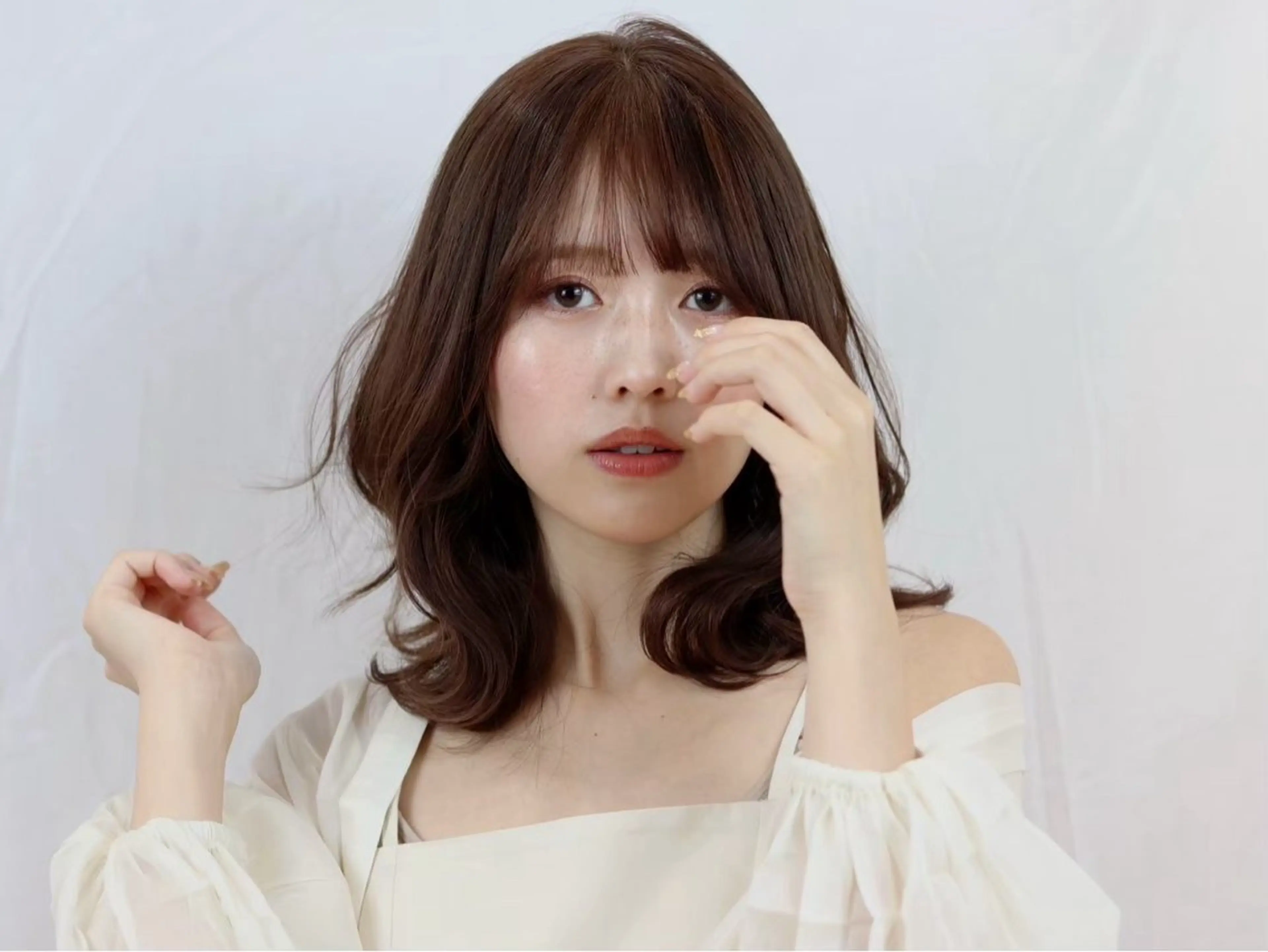 ミディアム カラー 透明感カラー トリートメント ヘアカラー beauty&free HACHI所属・山本優音 /✨透明感カラー✨のヘアスタイル